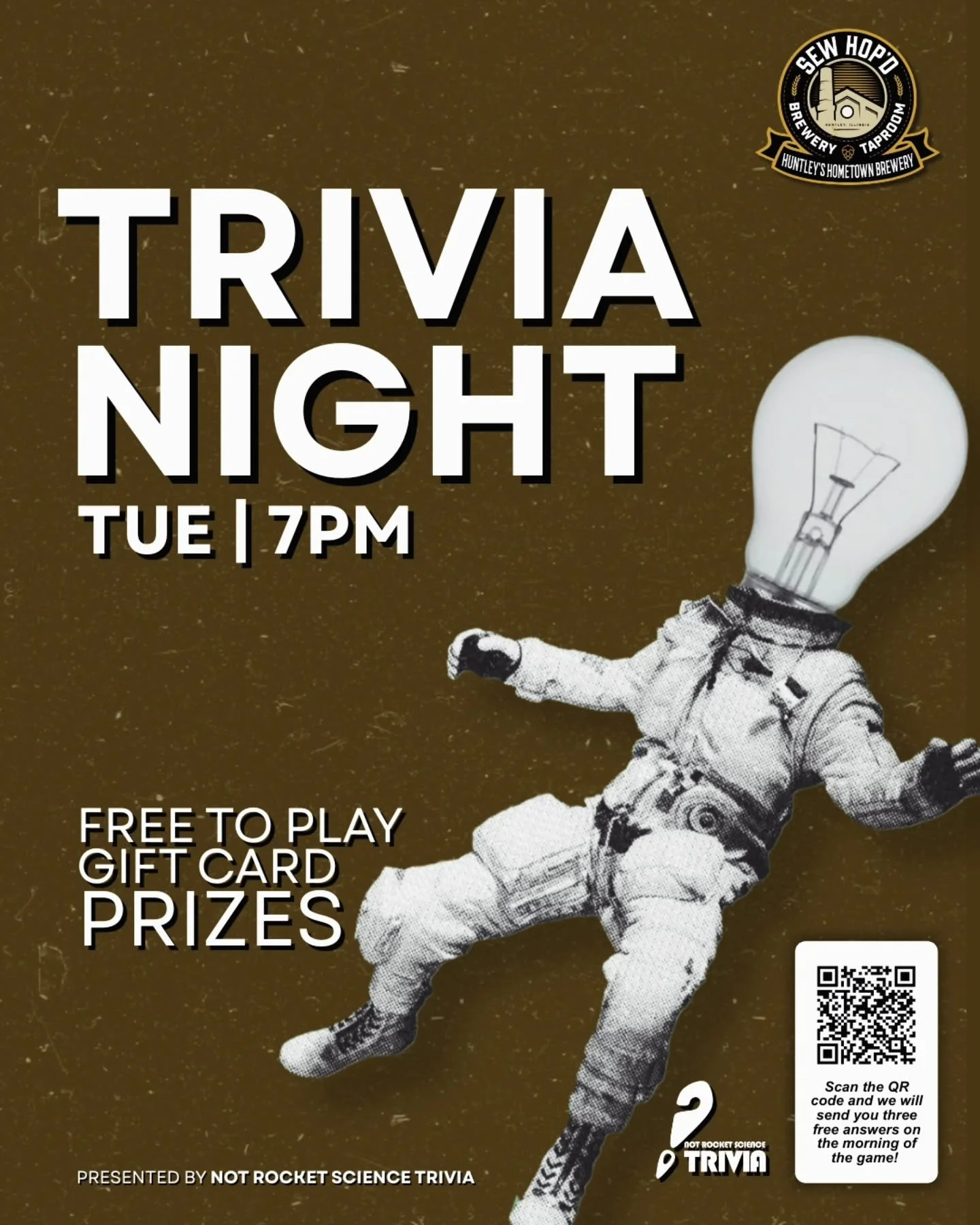 New week, new round of Trivia Tuesday! 
Did you get your weekly clues yet? If not, be sure to ask your host tonight how to sign up so you can get the inside scoop before the games begin. Trivia kicks off at 7 pm, so gather your crew and get ready to 