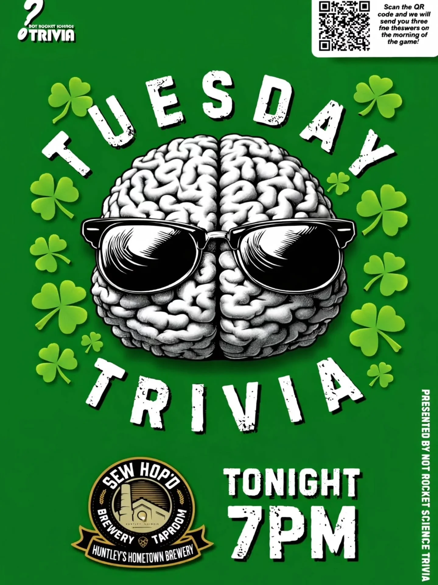 🍀☘️ It&rsquo;s St. Paddy&rsquo;s Day and we&rsquo;re ready to get shamrocked ☘️🍀 

Wear your green and bring your lucky crew! 

Trivia Tuesday kicks off at 7 pm &mdash; brains + beer = big wins (or at least big laughs). 

@deltorostreettaco rolls i