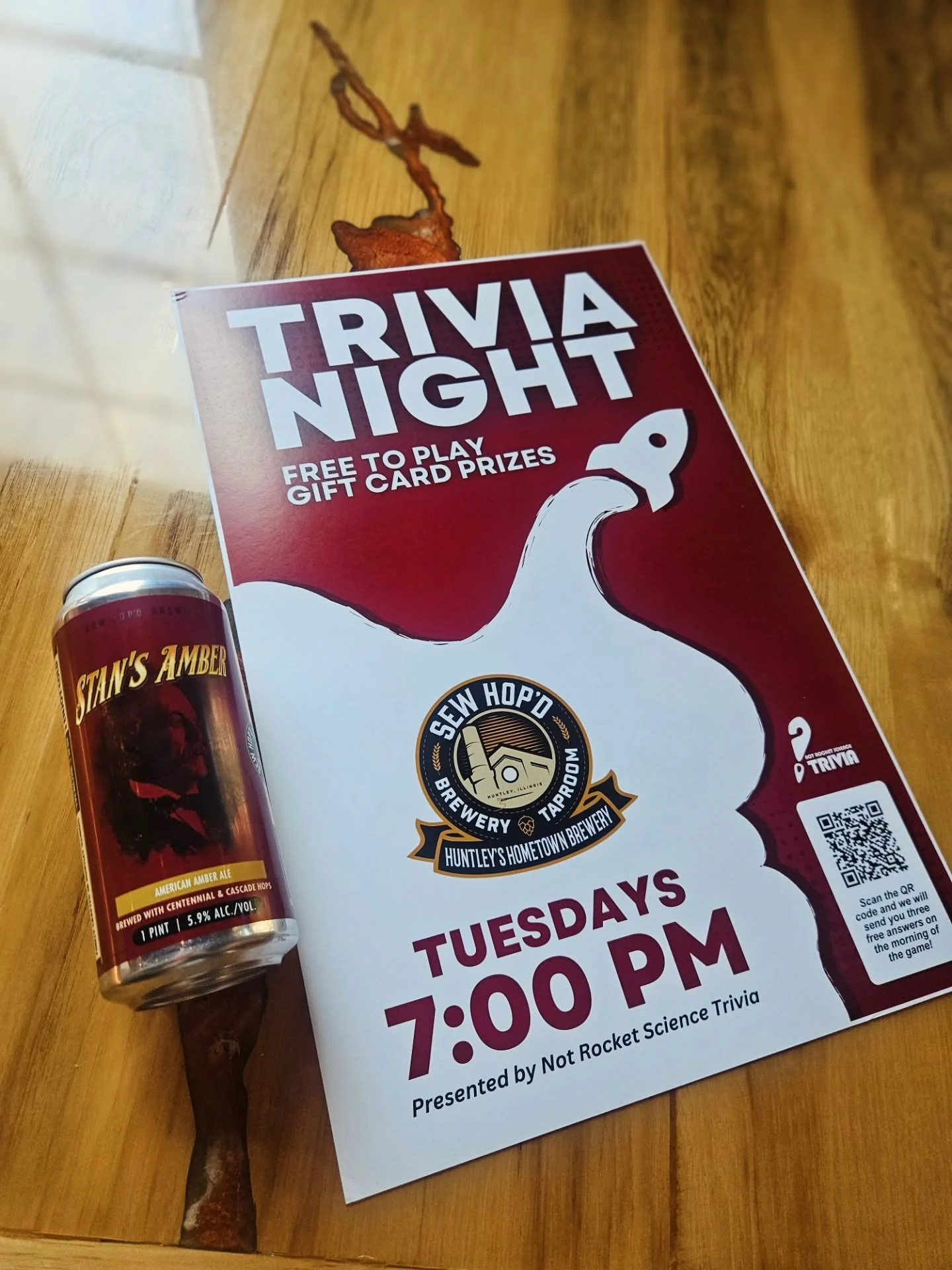 Switching things up just a little today&hellip;
Trivia Tuesday still kicks off at 7! 

@forknfrypoutine rolls in rain or shine from 5&ndash;8 pm tonight&mdash; Kelsey is serving up her mouthwatering, crispy, gravy-drenched, cheese-curd-loaded poutine