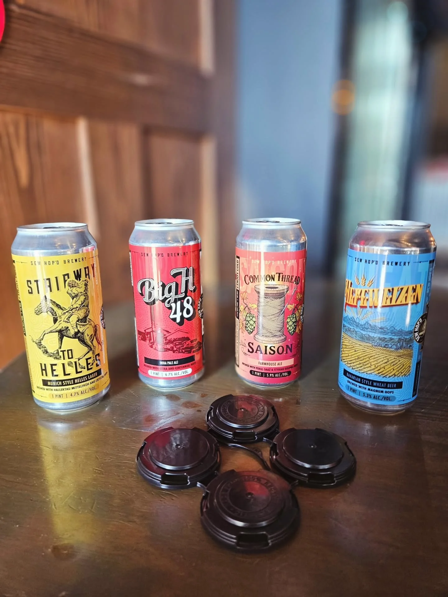 Friday&rsquo;s here and we&rsquo;re keeping it simple&hellip; good beer, good food, great company. 🍻 

We&rsquo;ve got @perknpickle rolling in from 5&ndash;8 pm, so come hungry. 

Looking to bring your favorite Sew Hop'd brews home? Feeling indecisi