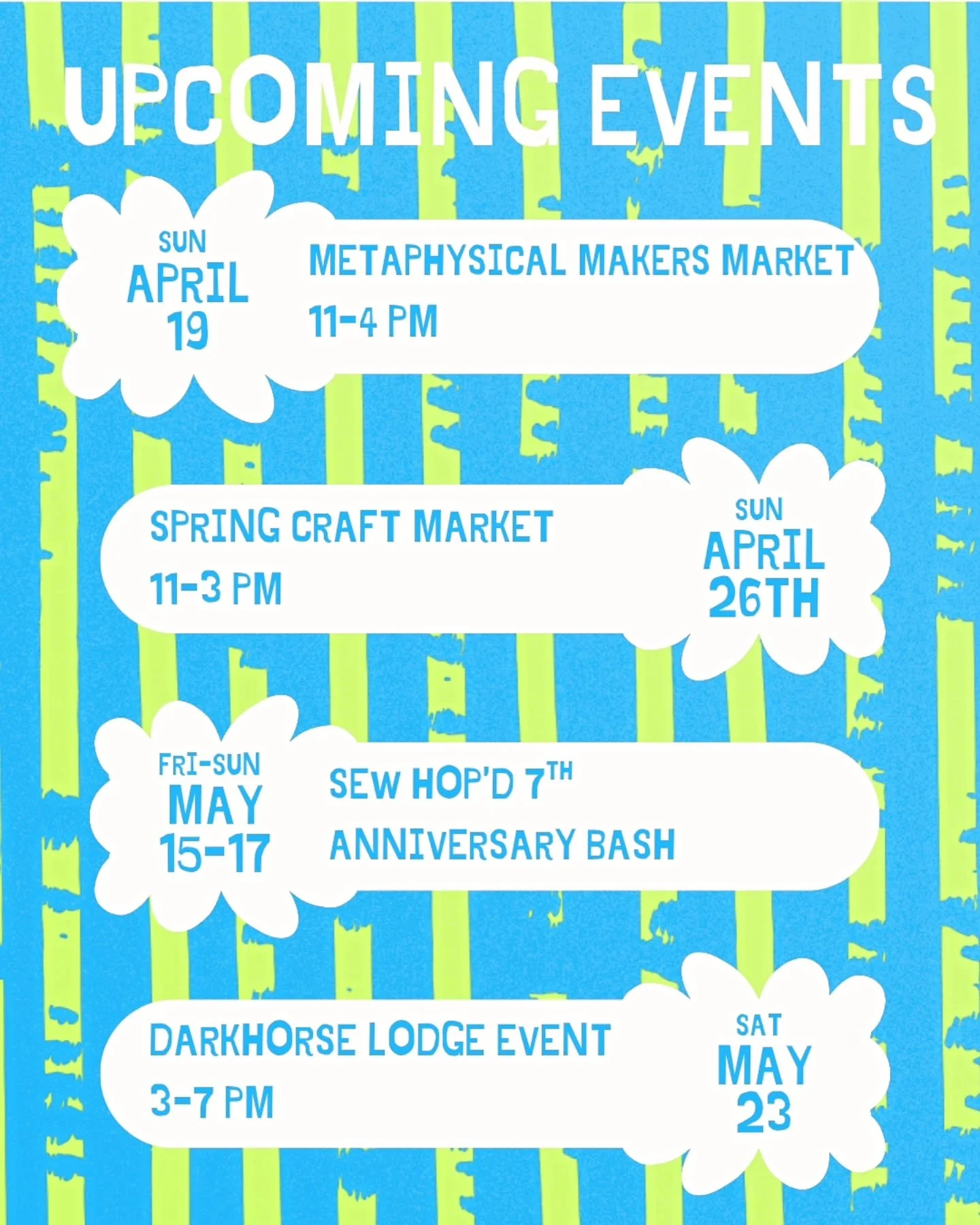 ⭐️UPCOMING EVENTS⭐️