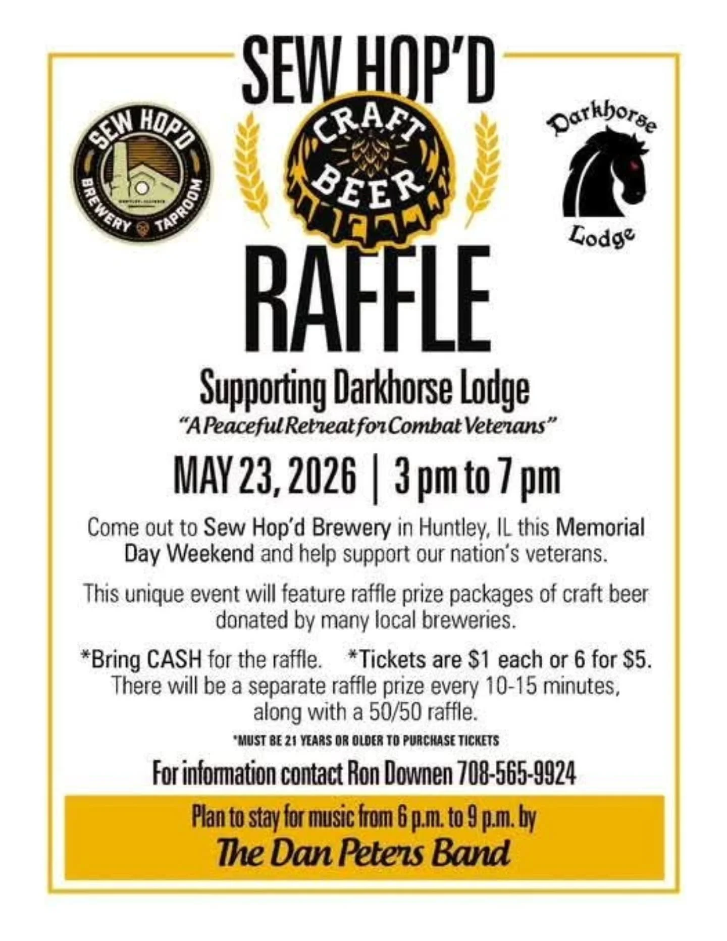 Join us today as we host the Darkhorse Lodge fundraiser &mdash; an incredible organization dedicated to providing a peaceful retreat and support system for combat veterans. Founded in honor of a fallen Marine, Darkhorse Lodge offers veterans a place 