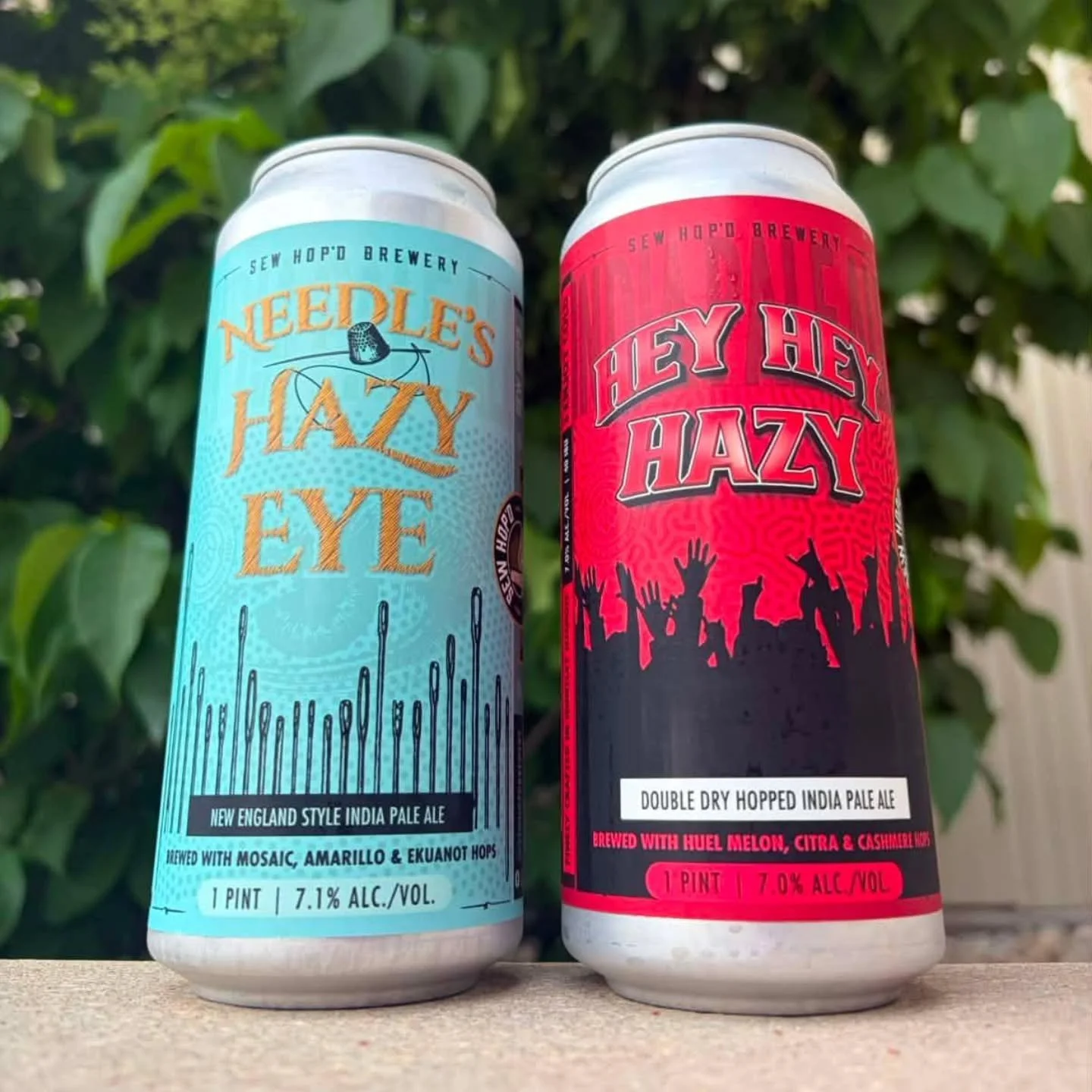 Double the haze, double the debate. 
Team Needle's Eye or Team Hey Hey?
Needle's Eye brings a little more citrus and bite, while Hey Hey delivers the tropical fruit-forward character that has made it a fan favorite and taproom staple. The good news? 