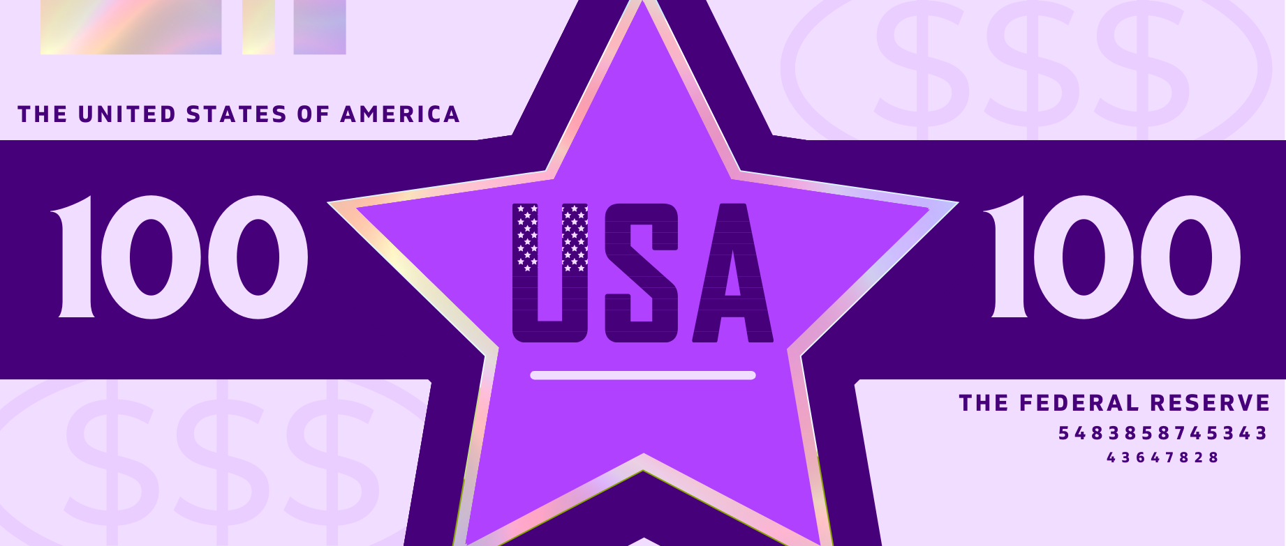 Bill design for Design & Layout class assignment. 