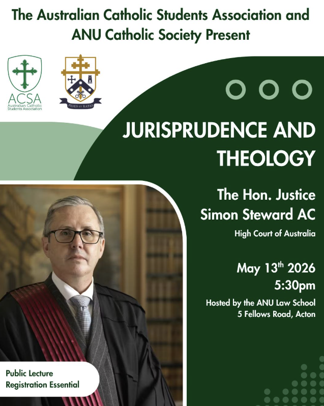 Jurisprudence and Theology: Public Lecture by The Hon Justice Simon Steward AC