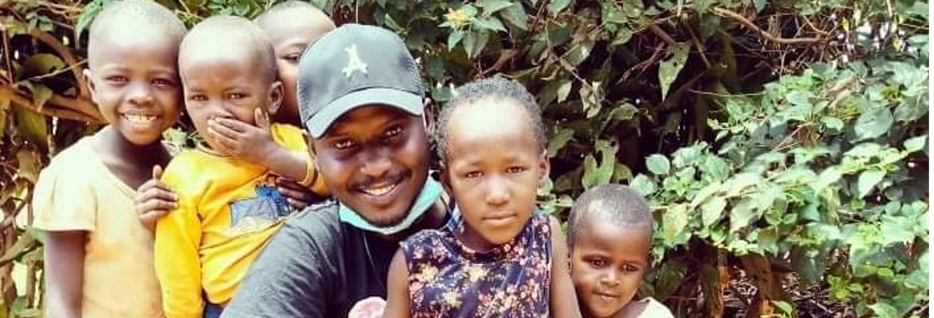 Children in Kigali, Rwanda with our team