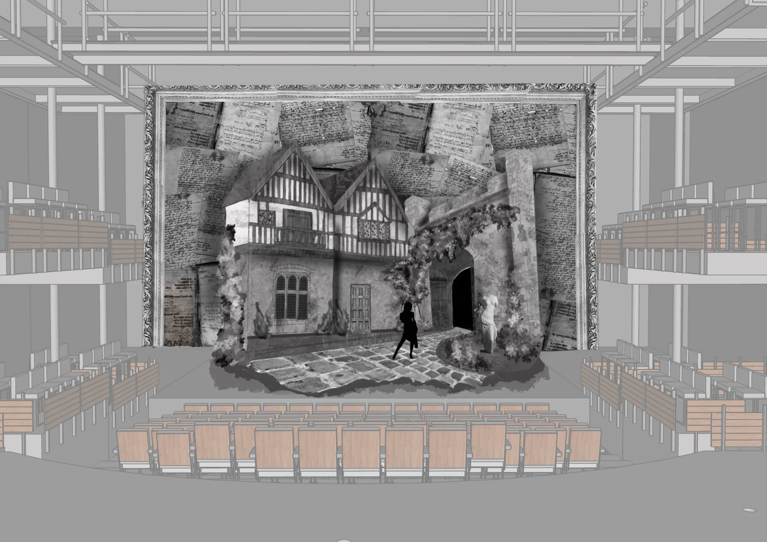 'Romeo & Juliet' Original Design Rendering. Rendered using Procreate on the iPad Pro.