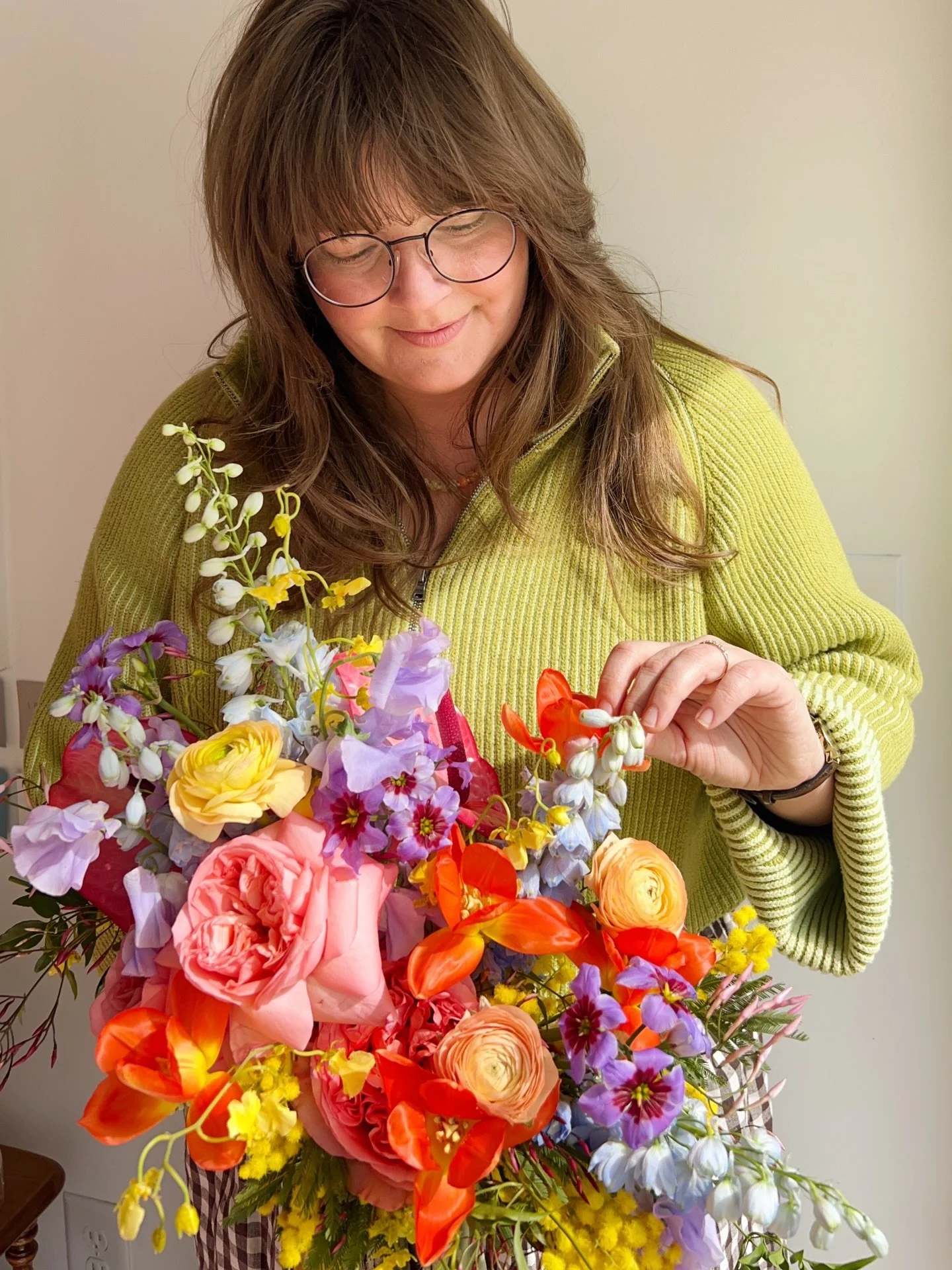 a cutie bouquet for Cat 💐🍑🌼🦋✨