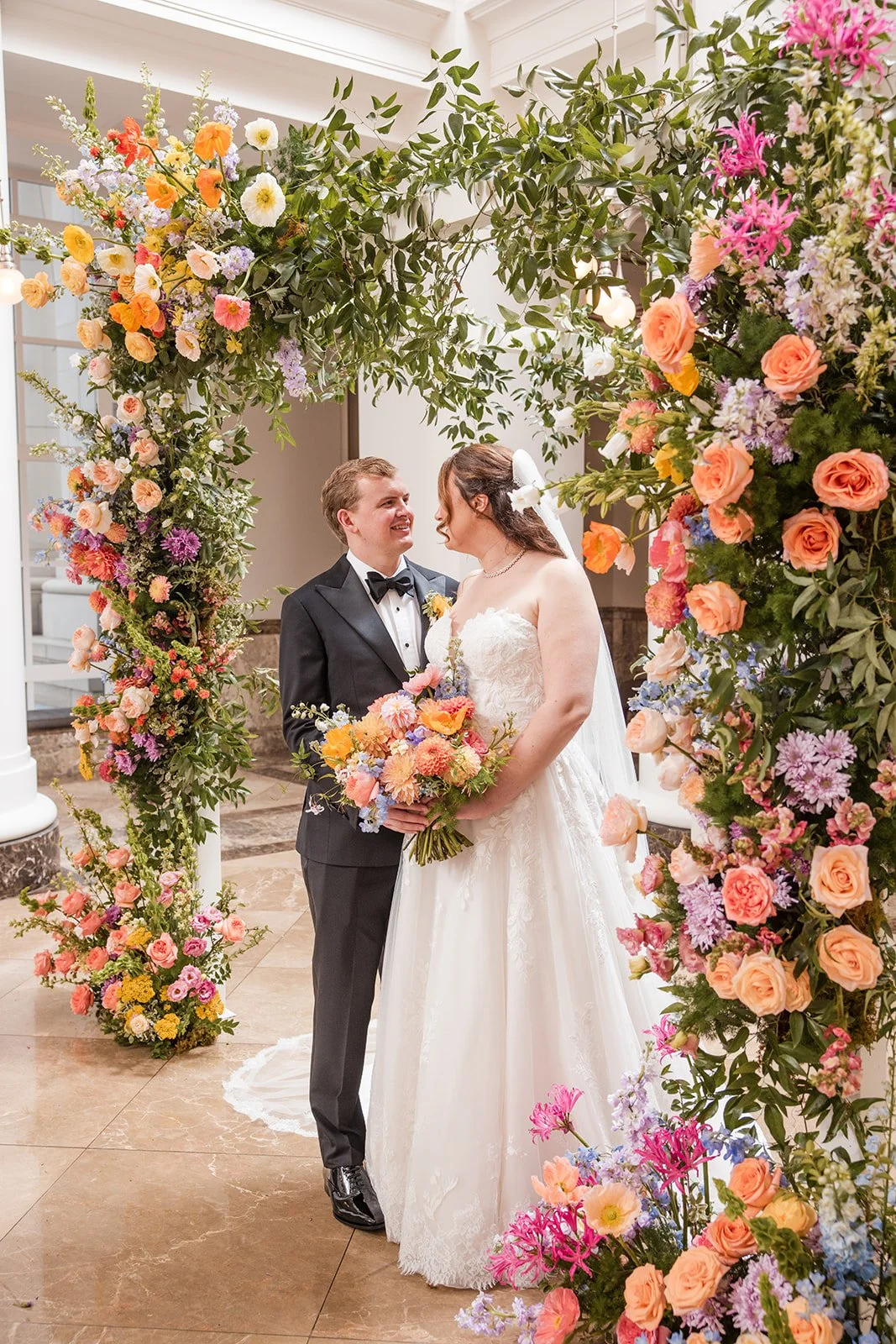 Rachel & Jack's Colorful Downtown Wedding