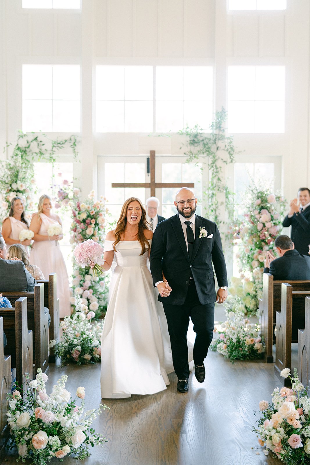 Cara & Michael's Pink Garden Wedding