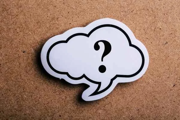 question mark symbol on cork