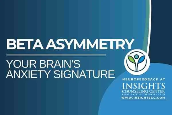 Beta asymmetry brain map pattern — your brain's anxiety signature