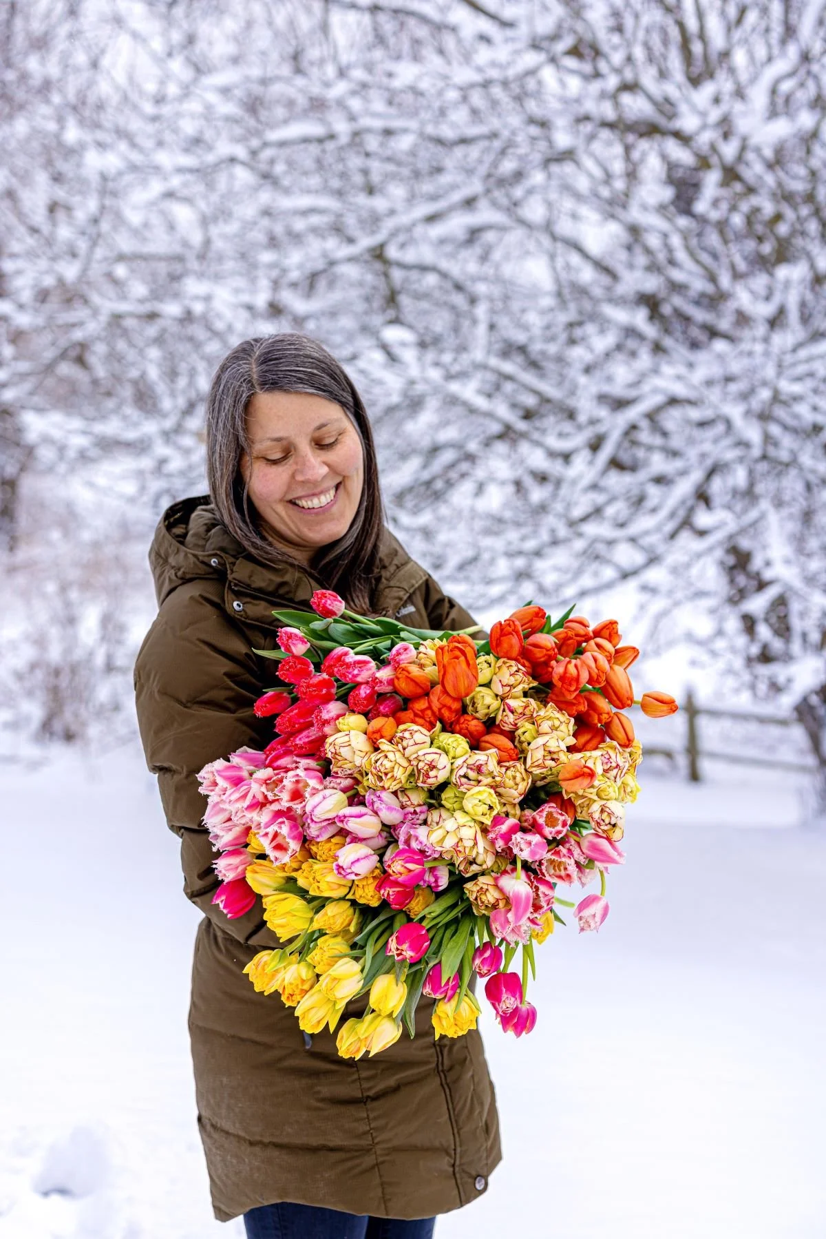 brooke and tulips snow.jpg