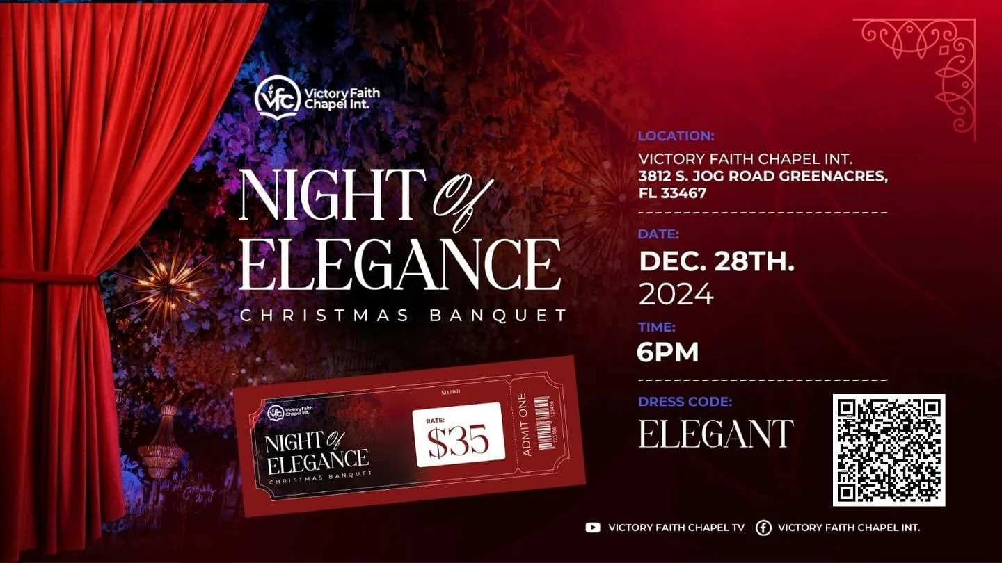The WAIT is OVER!!! 

Registration for our annual Christmas Banquet is open. 

It's a night you don't want to miss. Come dressed in your best gown or tux and let's celebrate as a family. 

There&rsquo;s an endless joy that comes this night as we fell