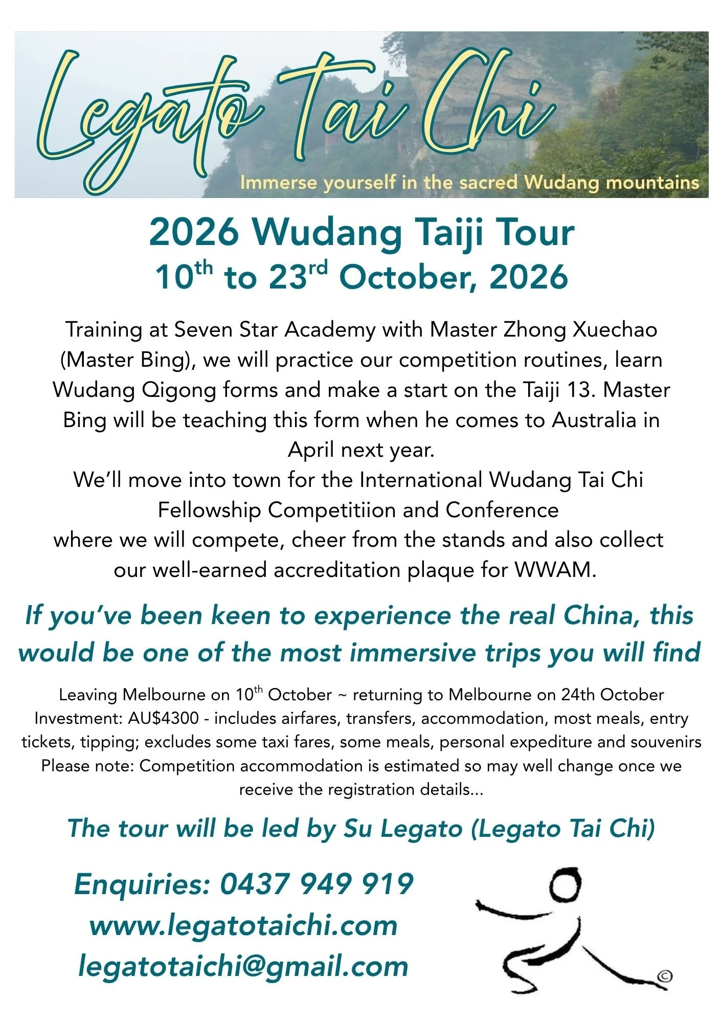 Wudang China Tour 2026