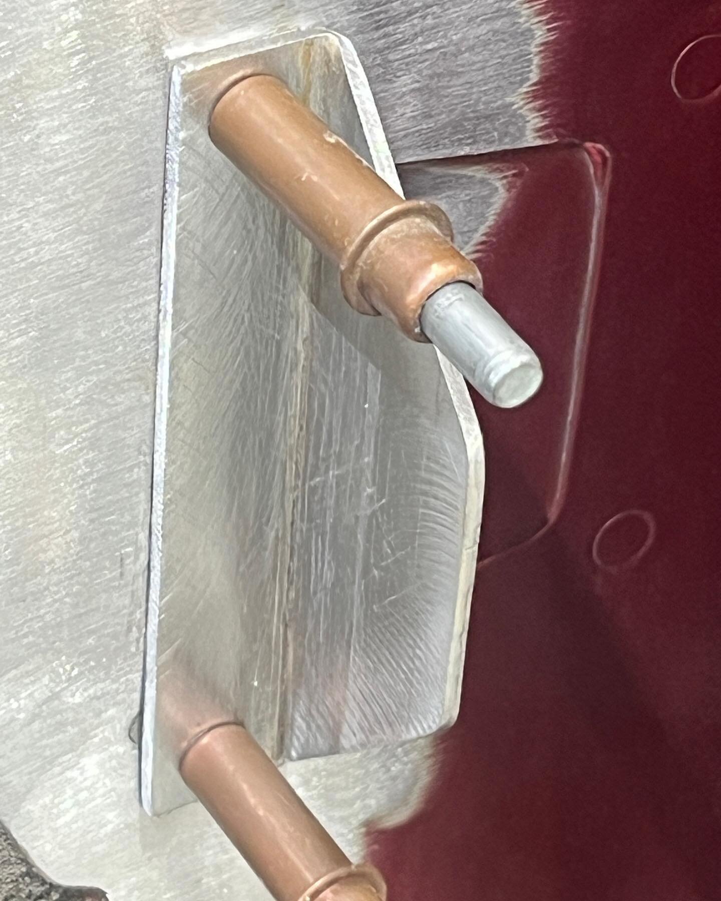 Always fun working with aluminum. Had to make a panel with a certain contour and has to match perfectly with another part. Can&rsquo;t wait to show the world what will be in the streets soon, it&rsquo;s a beauty. 
#timmyjohnsmachinefab 
#jvdesigns 
#