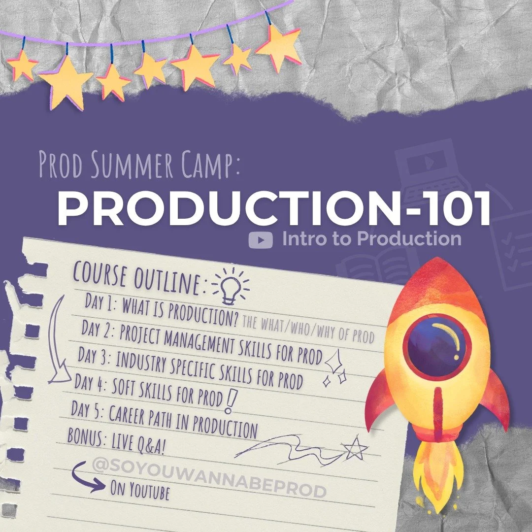 Coming this summer... 😉 

Folks on the mailing lists have known about it for 2 months! If this interests you, I'll be sharing more info in the next The Prod Recap! 

🏕️ SOY's Prod Summer Camp 2026: A FREE online course!
➤ Day 1: What is Production?