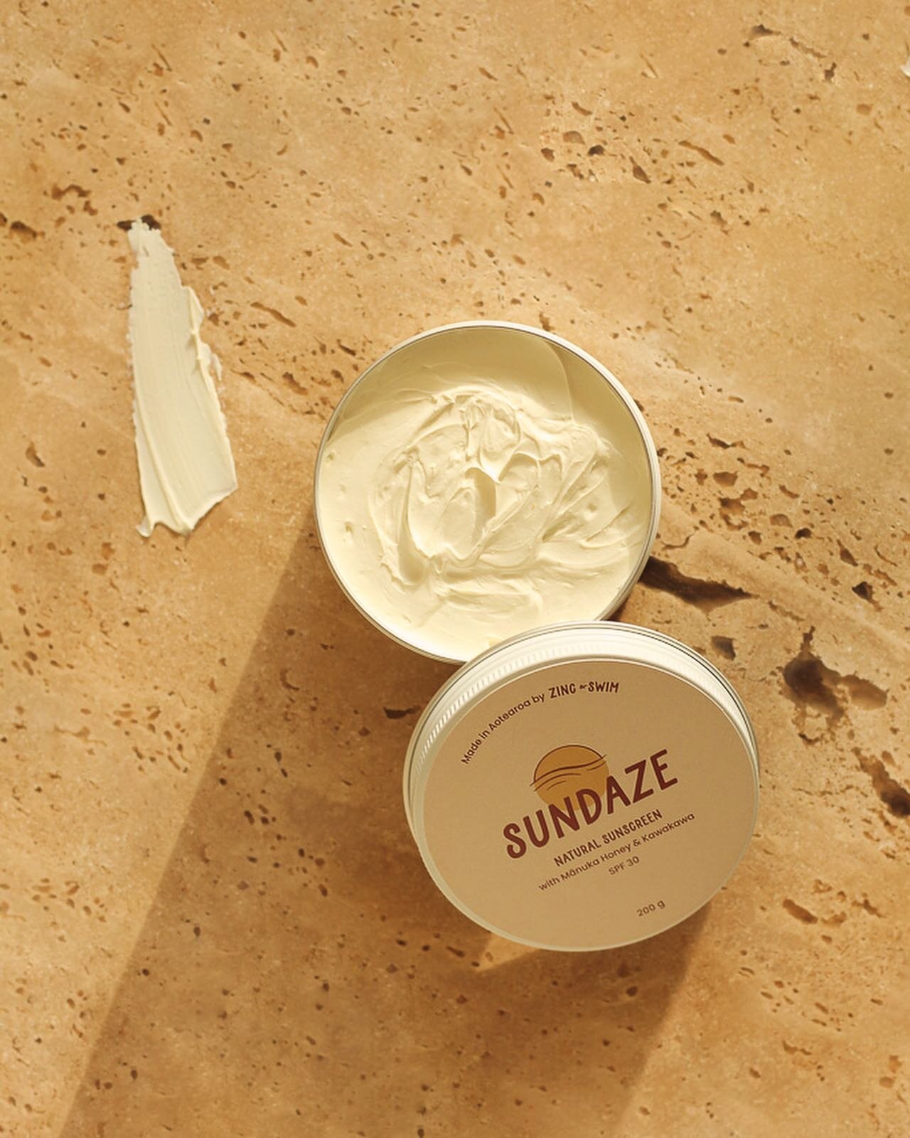Our Sundaze sunscreen made with Mānuka honey &amp; Kawakawa 🍯 🍃