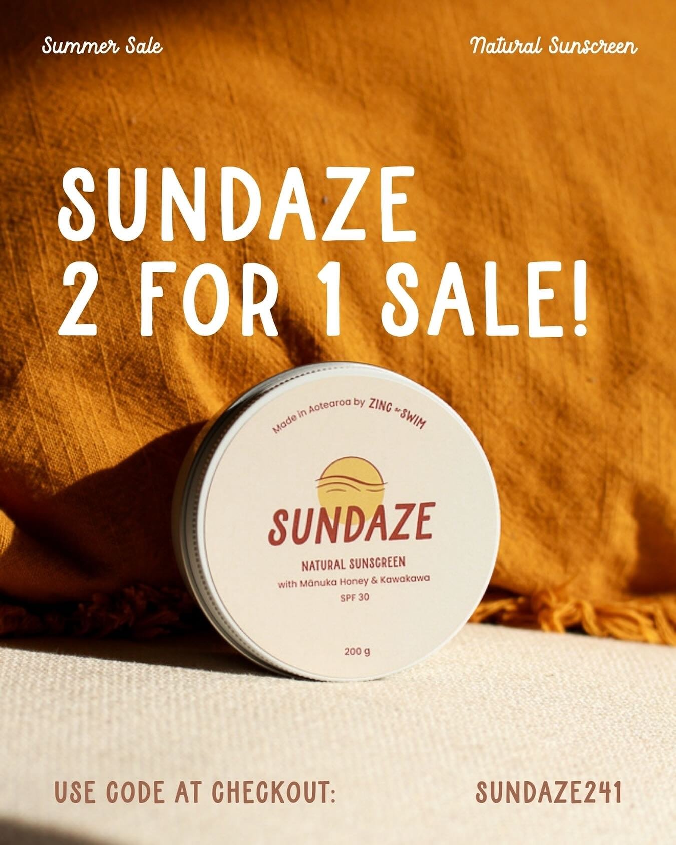 CODE: SUNDAZE241

Our Sundaze 241 deal is still running if you're looking to stock up for summer!