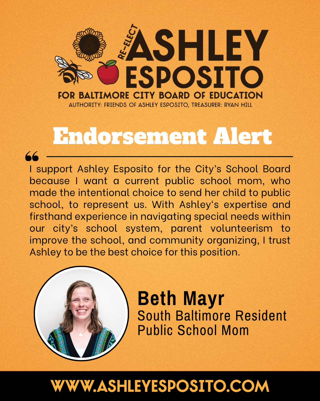 Beth Mayr South Baltimore City Schools Parent