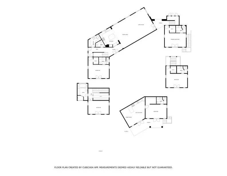 Layout of villa Del Mar