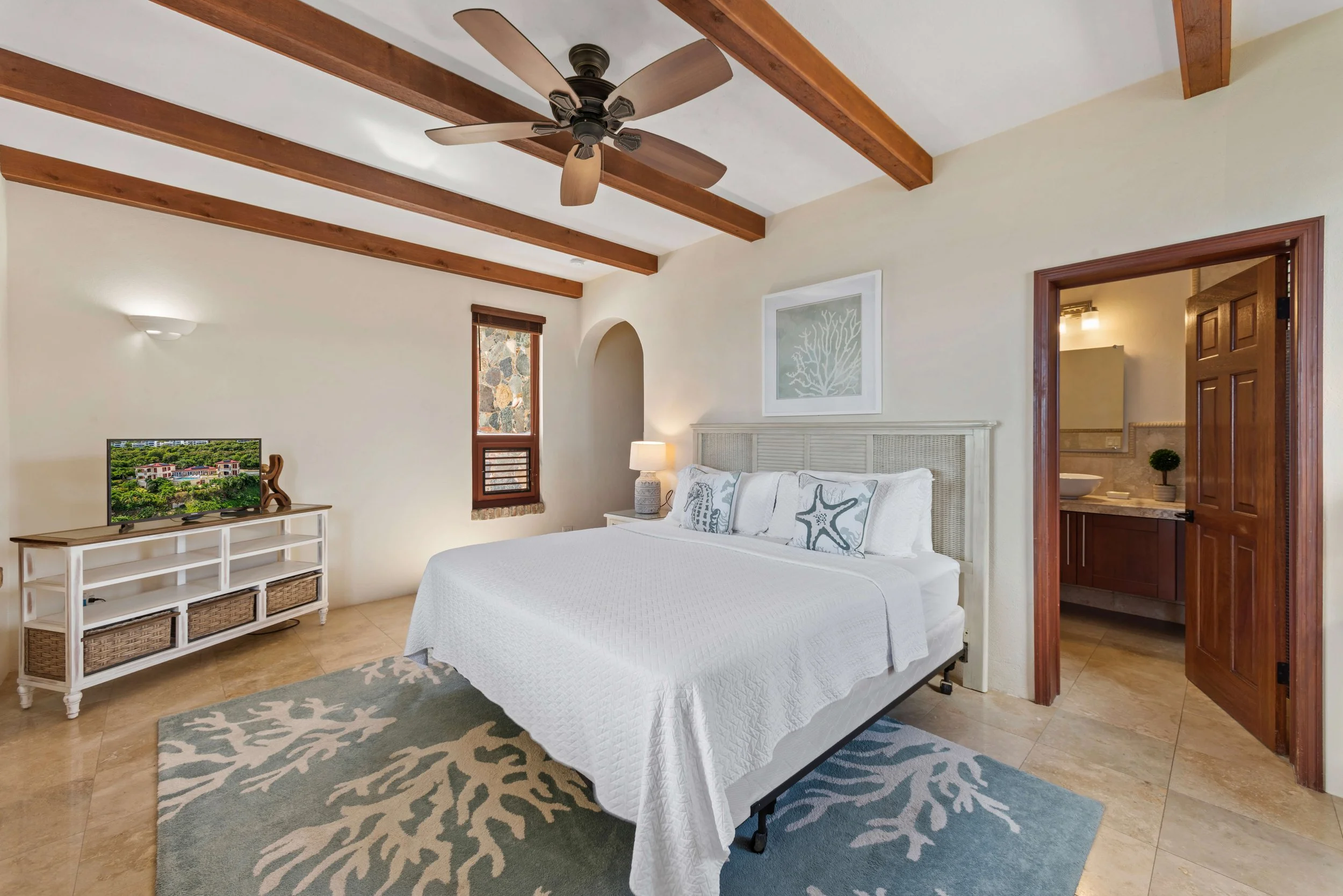 Suite four with King bed and en-suite bath