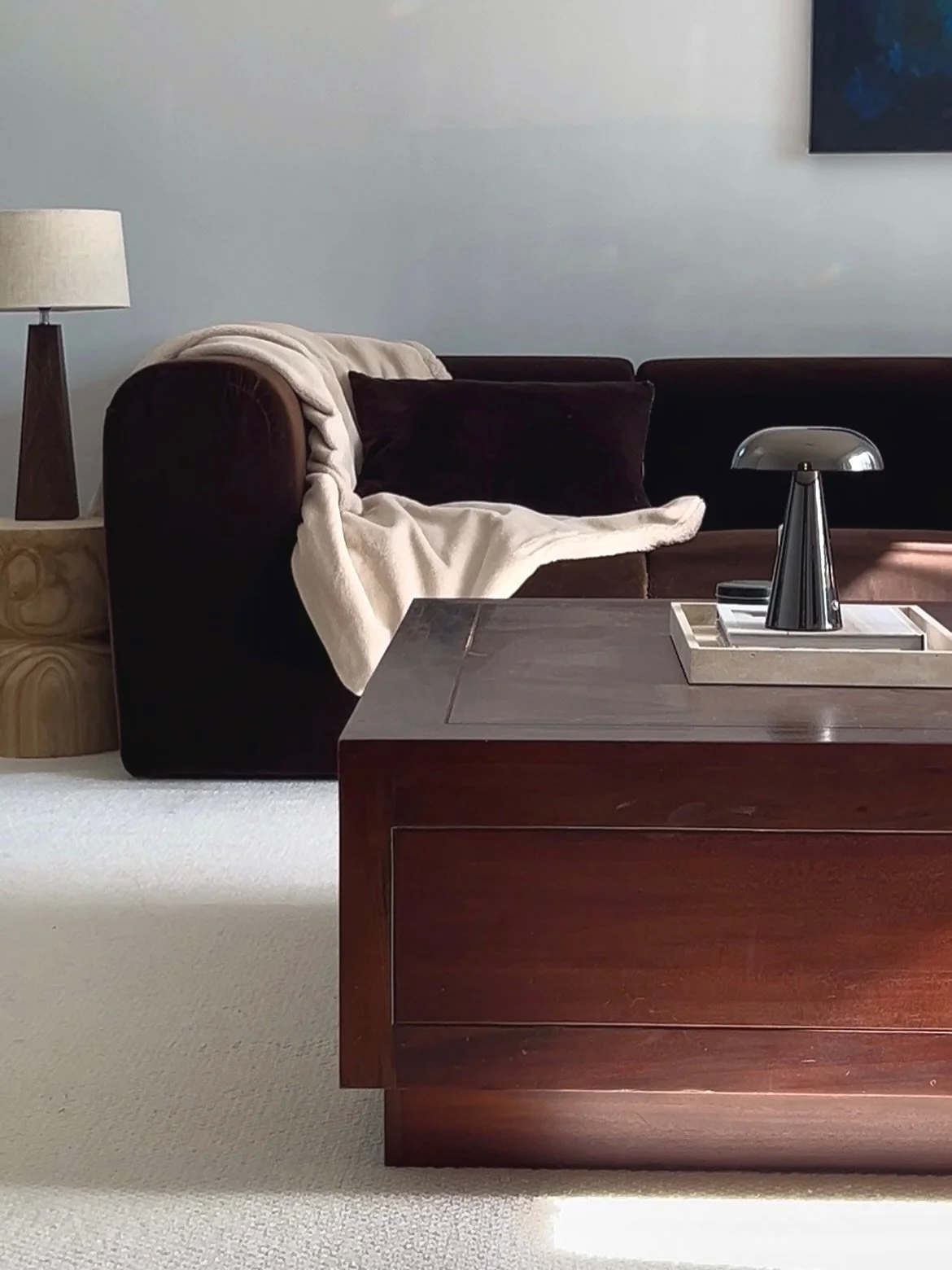 A space can have depth without feeling heavy.

That usually comes down to balance. Lighter surfaces, deeper tones, softer textures, and enough contrast to give the room some mood without making it feel weighed down.

If you&rsquo;d like to book a des