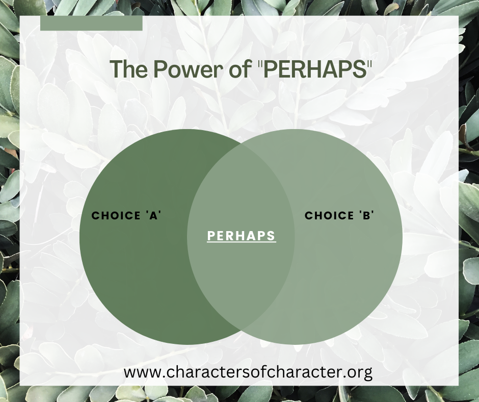 Perhaps Picture Mindful Monday-Perhaps — Characters of Character NFP, Inc.