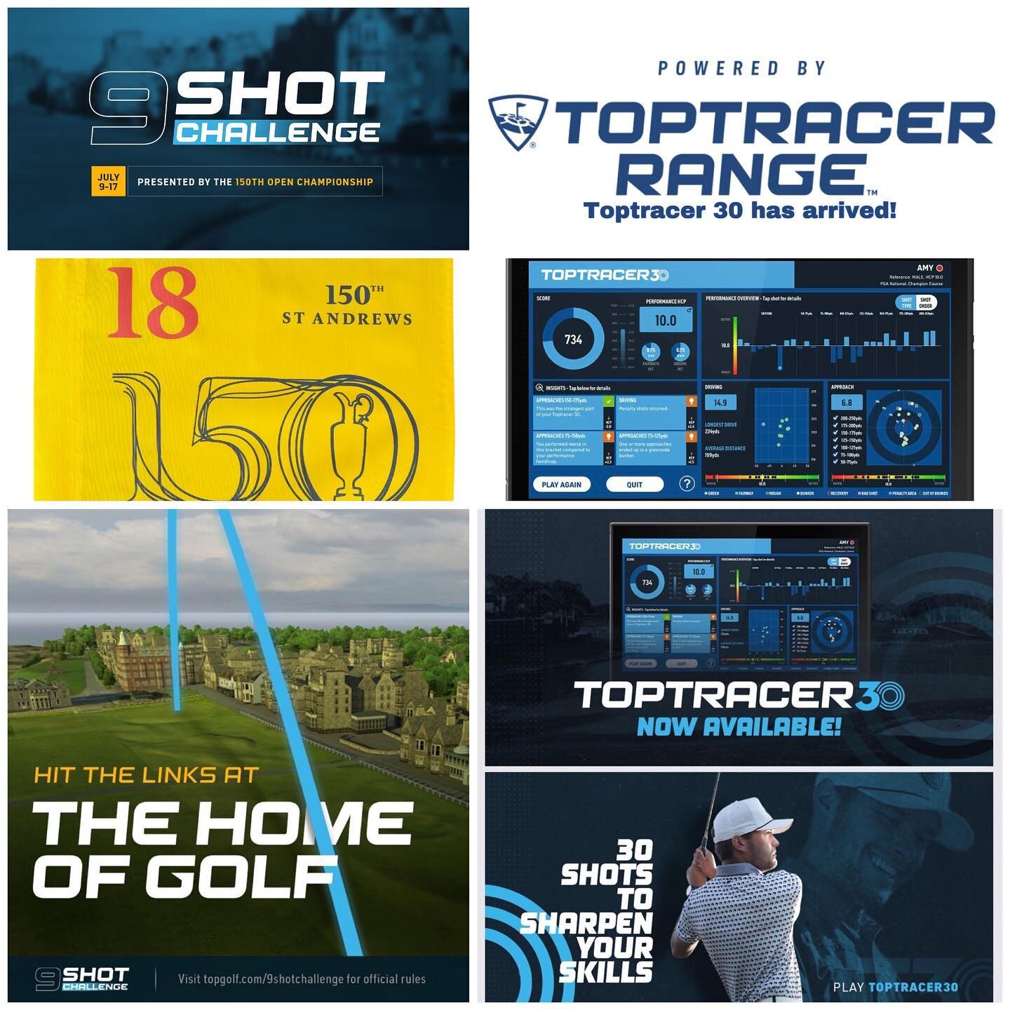 Several thousands of people globally have competed on the new #Toptracer30 game recently finding it most informative and providing highly addictive feedback on their game.  Check out your performance plus compete on local, regional and global leaderb