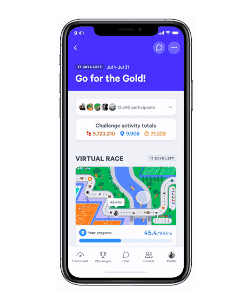 Virtual race mode: creating new ways to engage in response to a global ...
