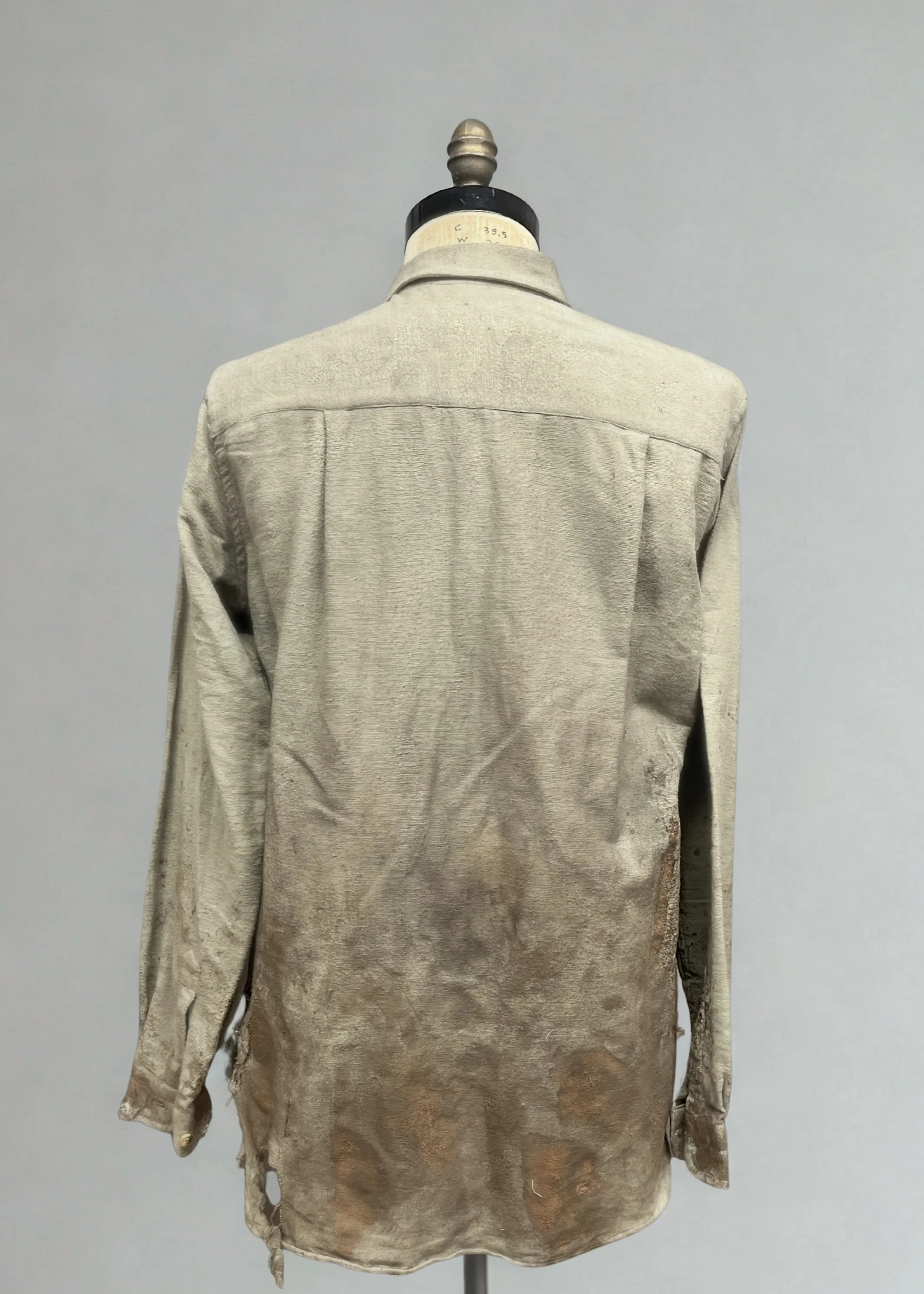 Left- physical and painted distressing | Right- painted distressing