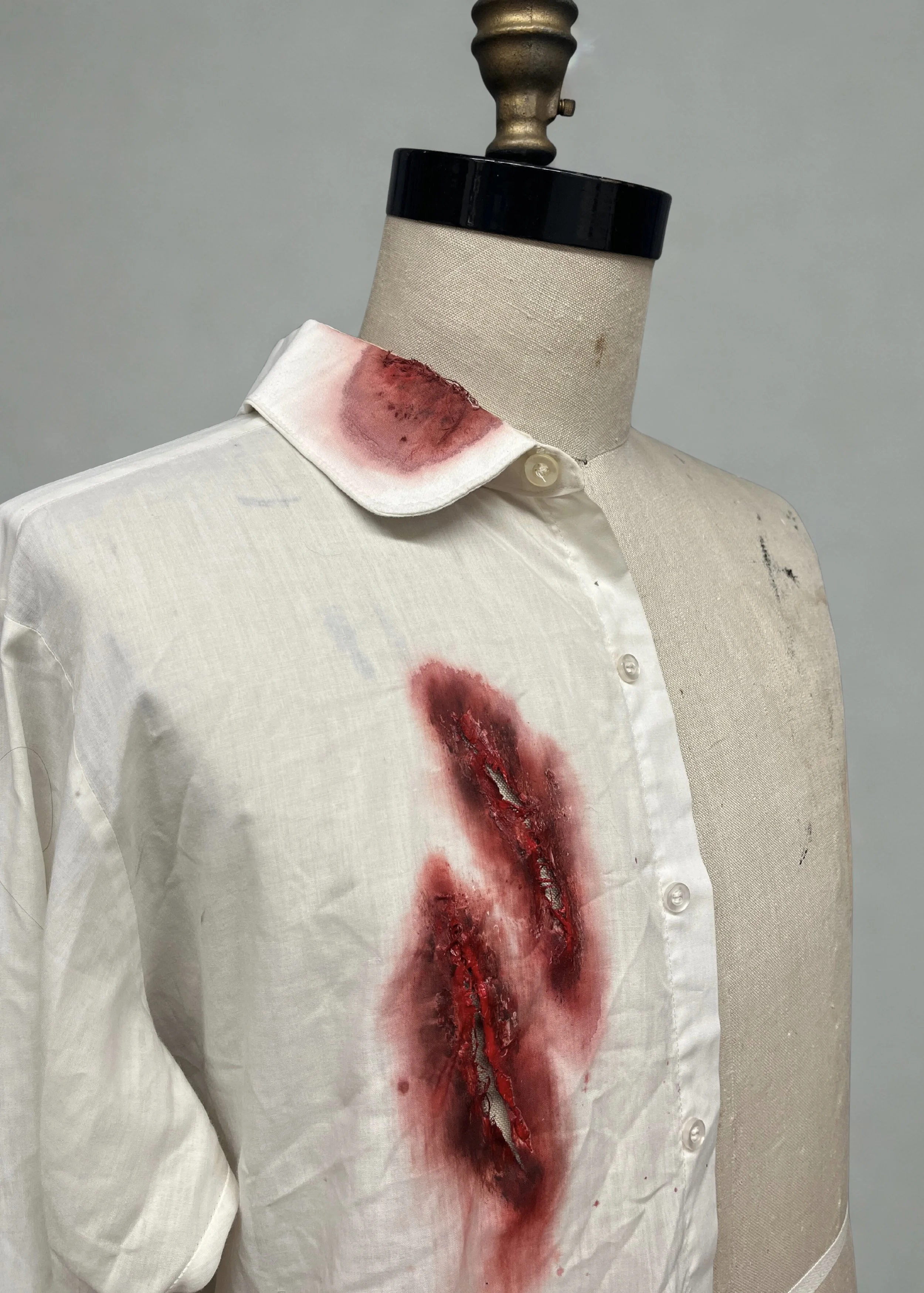 Slashed and old blood