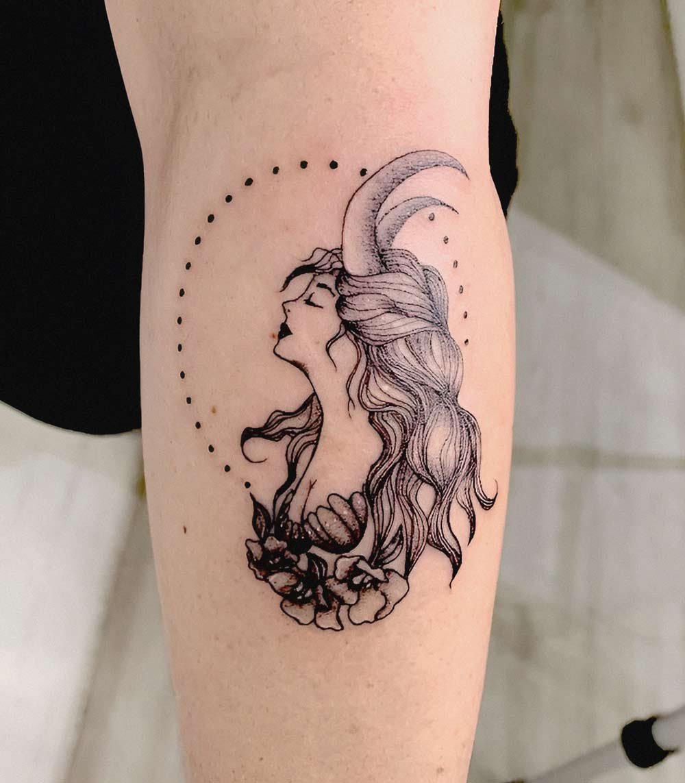 Tattoo of Pisces and triskell Zodiac sign tattoo  custom tattoo designs  on TattooTribescom
