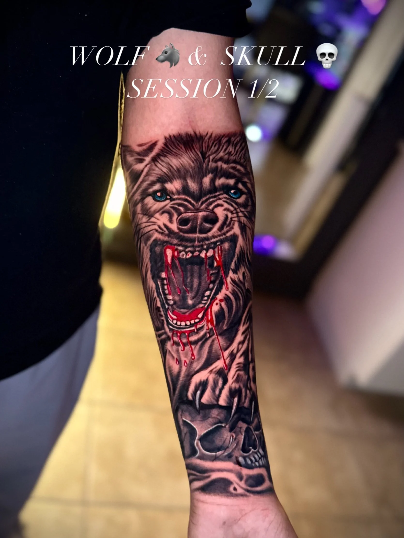The power of the wolf 🐺 meets the silence of the skull 💀 &mdash; first session complete, next one&rsquo;s gonna hit even harder🩸

⠀
⠀
📍 Discover us at 17 Seachart Place, Unit-2, Brampton ON L6P 3E1 (Hwy50/Hwy7)⠀
⠀
Ready to ink your story? DM or E