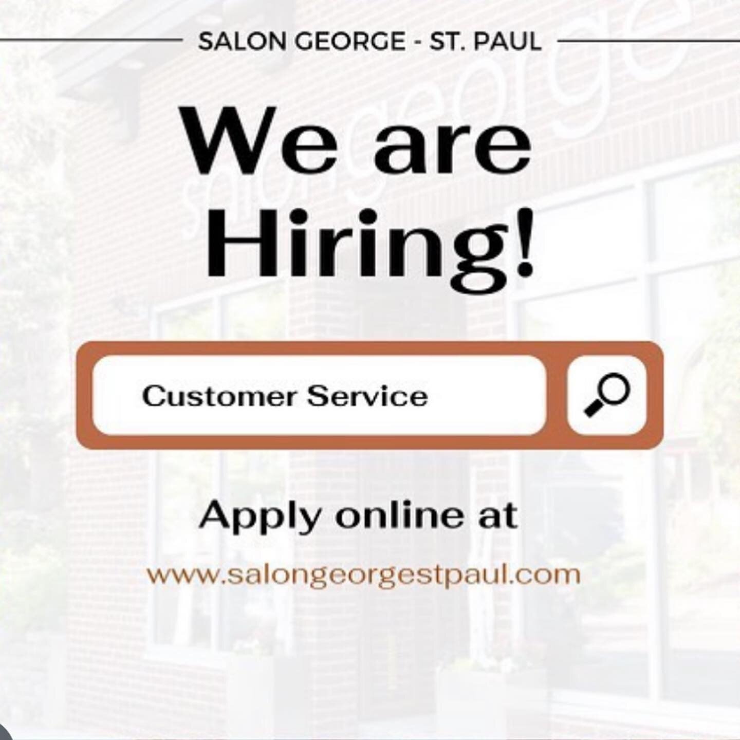 We&rsquo;re looking for you! We need a team lead in our guest services department&hellip;are you looking for a fun group of people to work with?? DM us! Come shadow us! Stop by for a chat! Message @pattygeorge_salongeorge