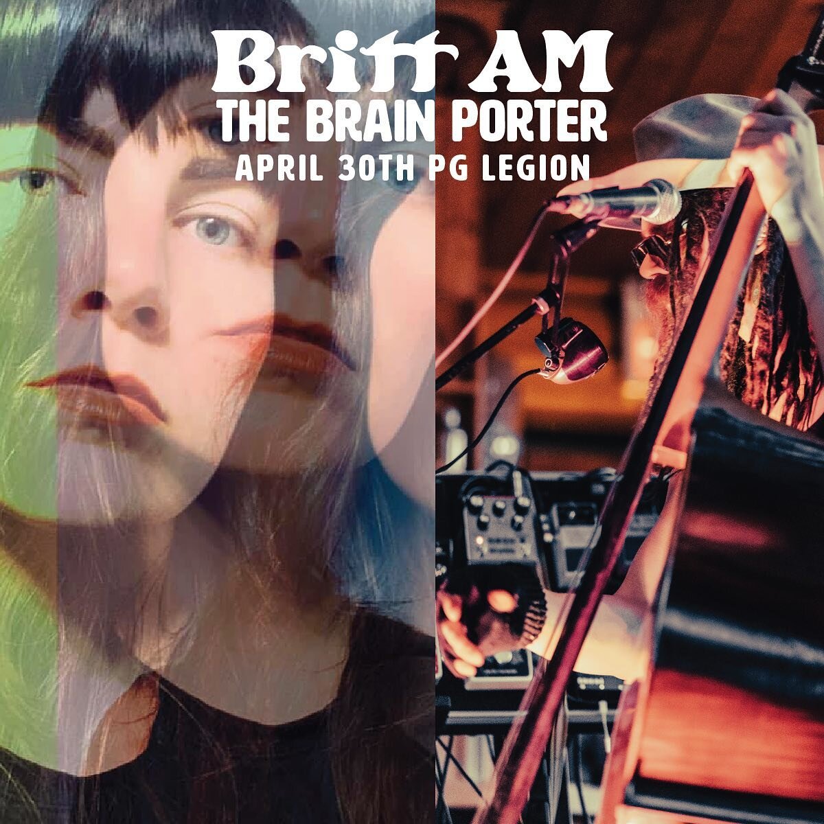 Britt AM and The Brain Porter April 30th!  Ticket link in bio. 
.
@thebrainporter @thisisbrittam @legion43pg  #princegeorgebc #madloon #takeonpg #peegleeg #bcmusic #northernbc #livemusic