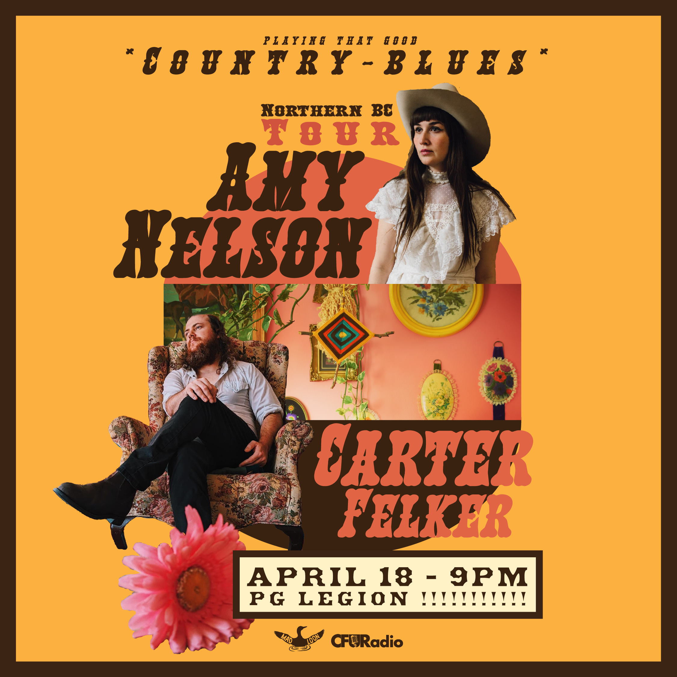 Amy Nelson and Carter Felker April 18th