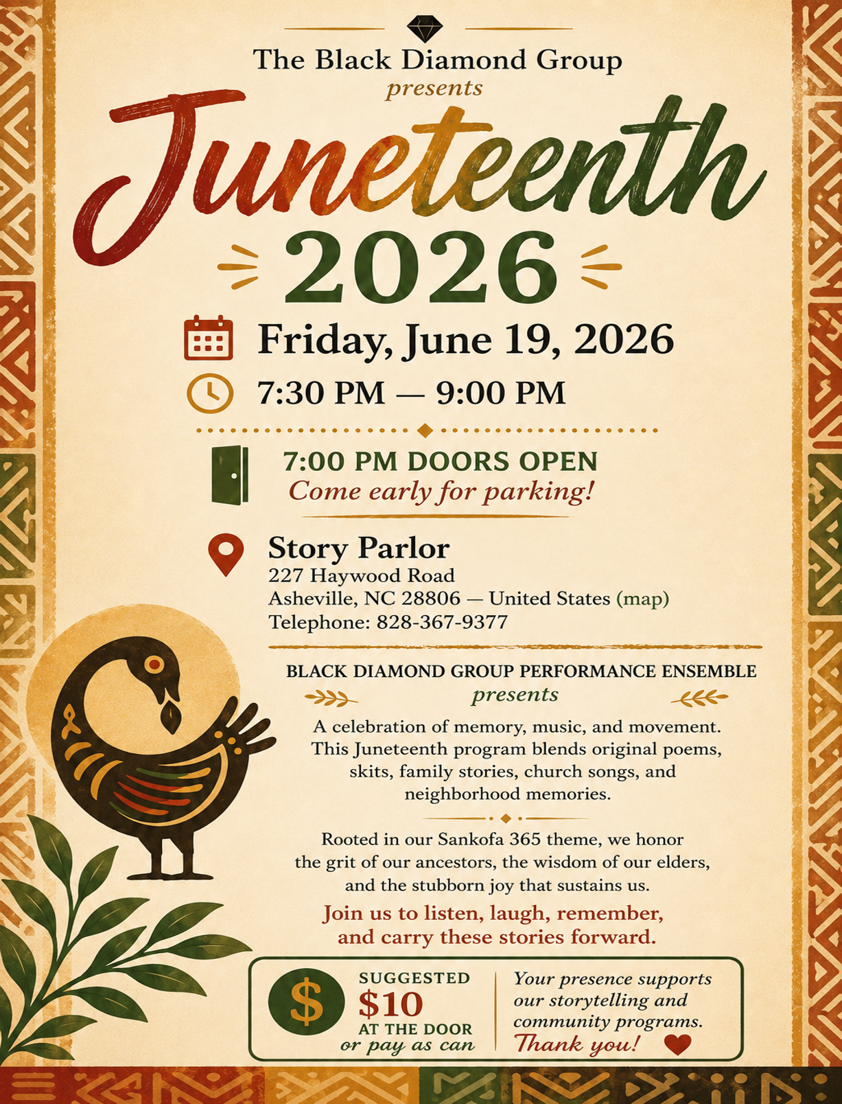 The Black Diamond Group presents:  Juneteenth 2026