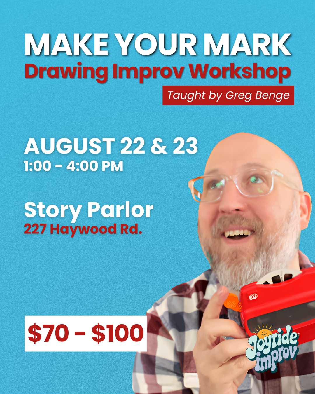Joyride Improv Presents |  Make Your Mark | Drawing Improv Workshop
