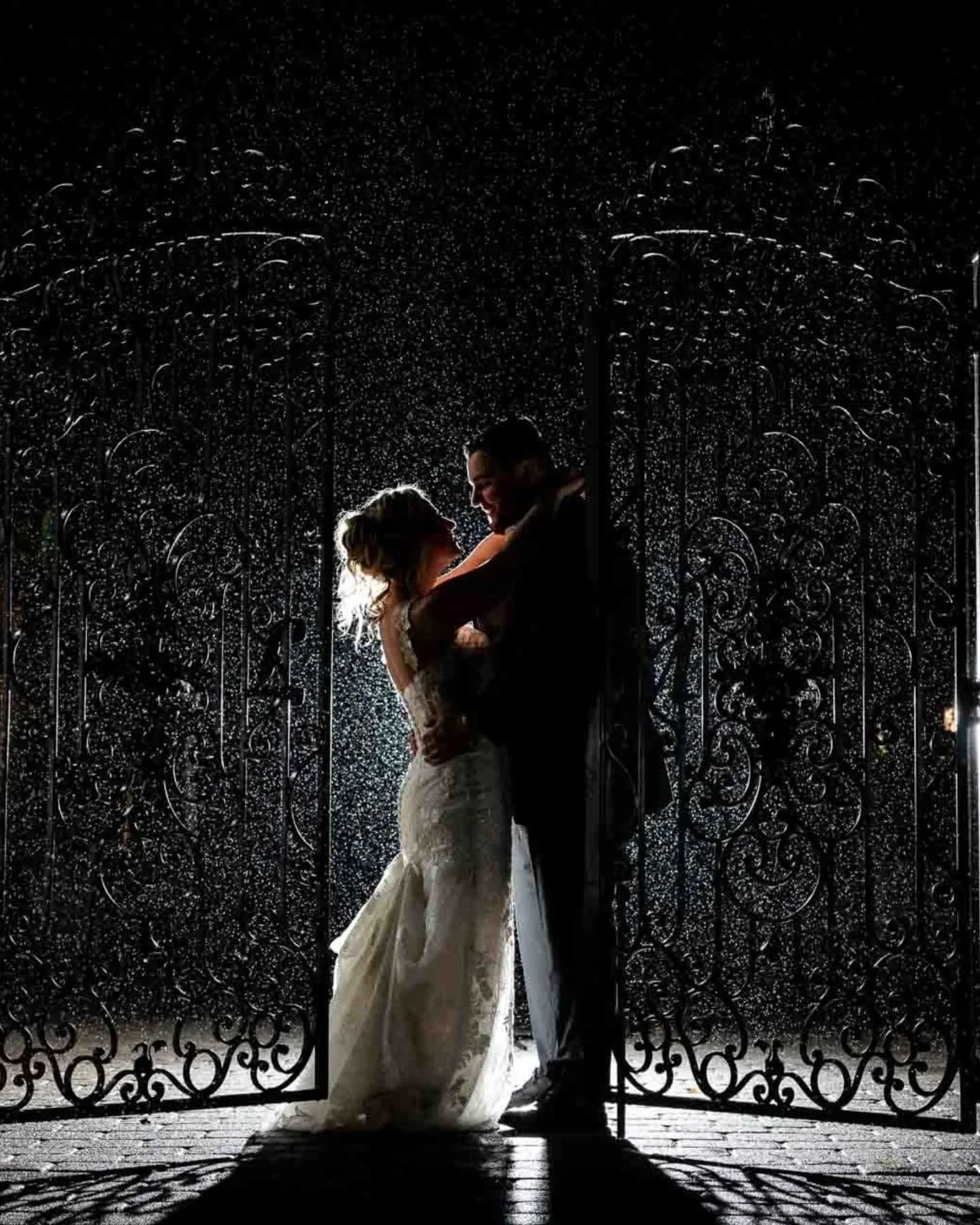 I heard there's a hurricane 🌀 or something coming. 

Raina on your wedding day doesn't mean the end of the world. In fact you can get some really amazing and unique pictures when it's raining. 

Plus it will help ensure any park you want to take pic