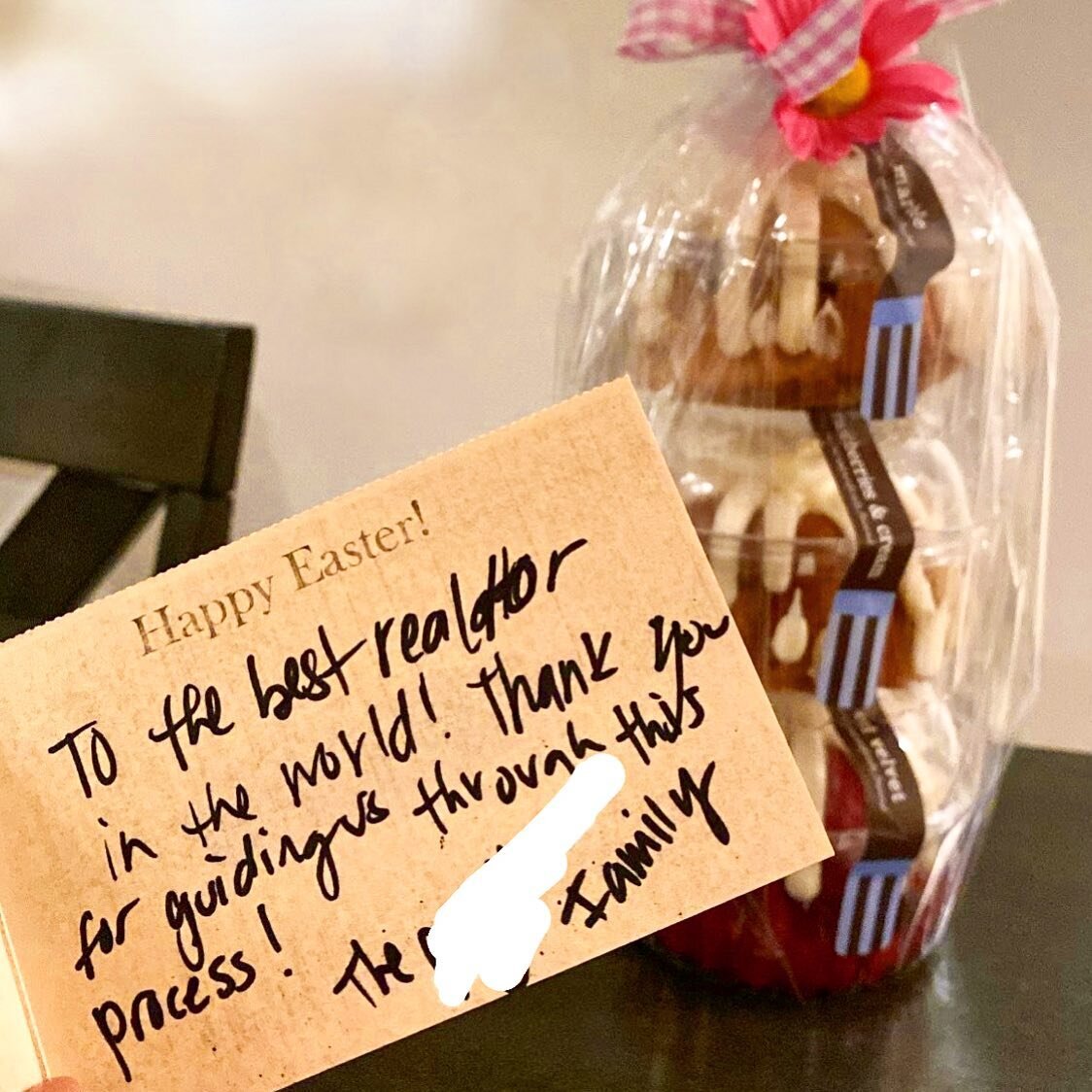 Receiving this sweet note and treat from my clients made my day! 🥰

Guiding people through one of the largest transactions of their lives is a privilege and inherently holds a lot of responsibility. 

My job is to protect my clients, to keep them in