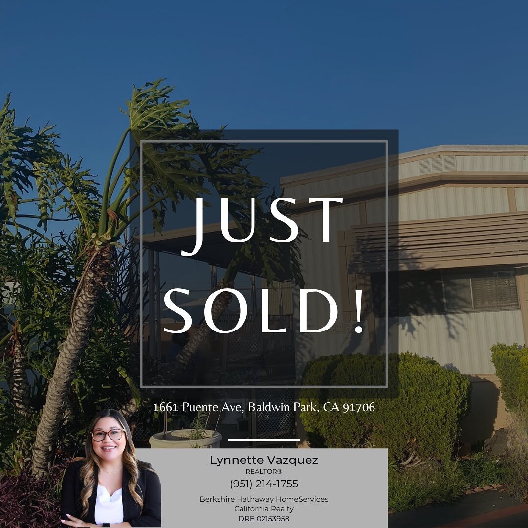 Just Sold! 🎉 Representing the Buyers!

Big congratulations to my clients for closing escrow today on their new home in Baldwin Park! They were such a pleasure to work with and I&rsquo;m so excited for their next chapter 🏡

Thinking about buying or 