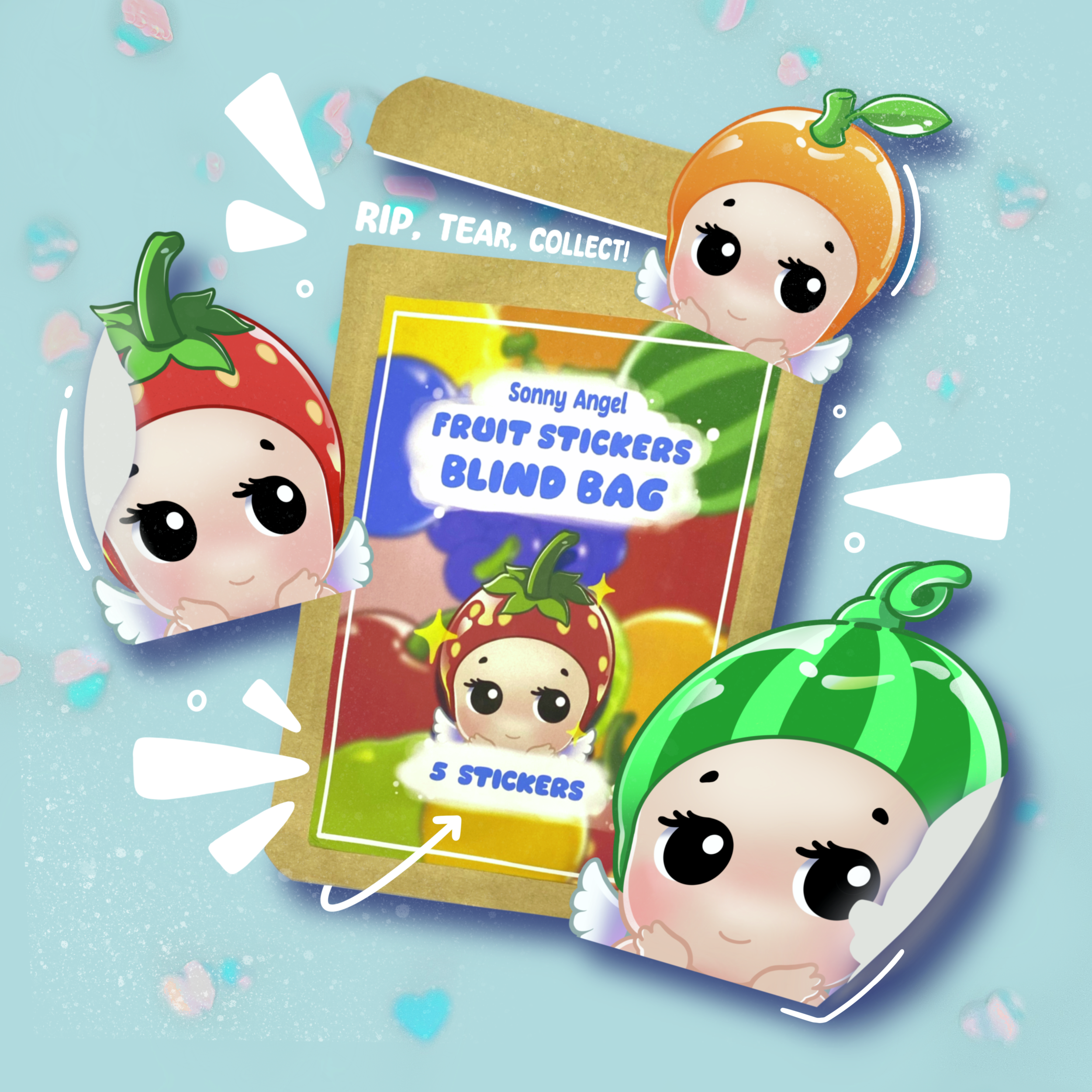 Sonny Angels Fruit Blind Bag & Basket