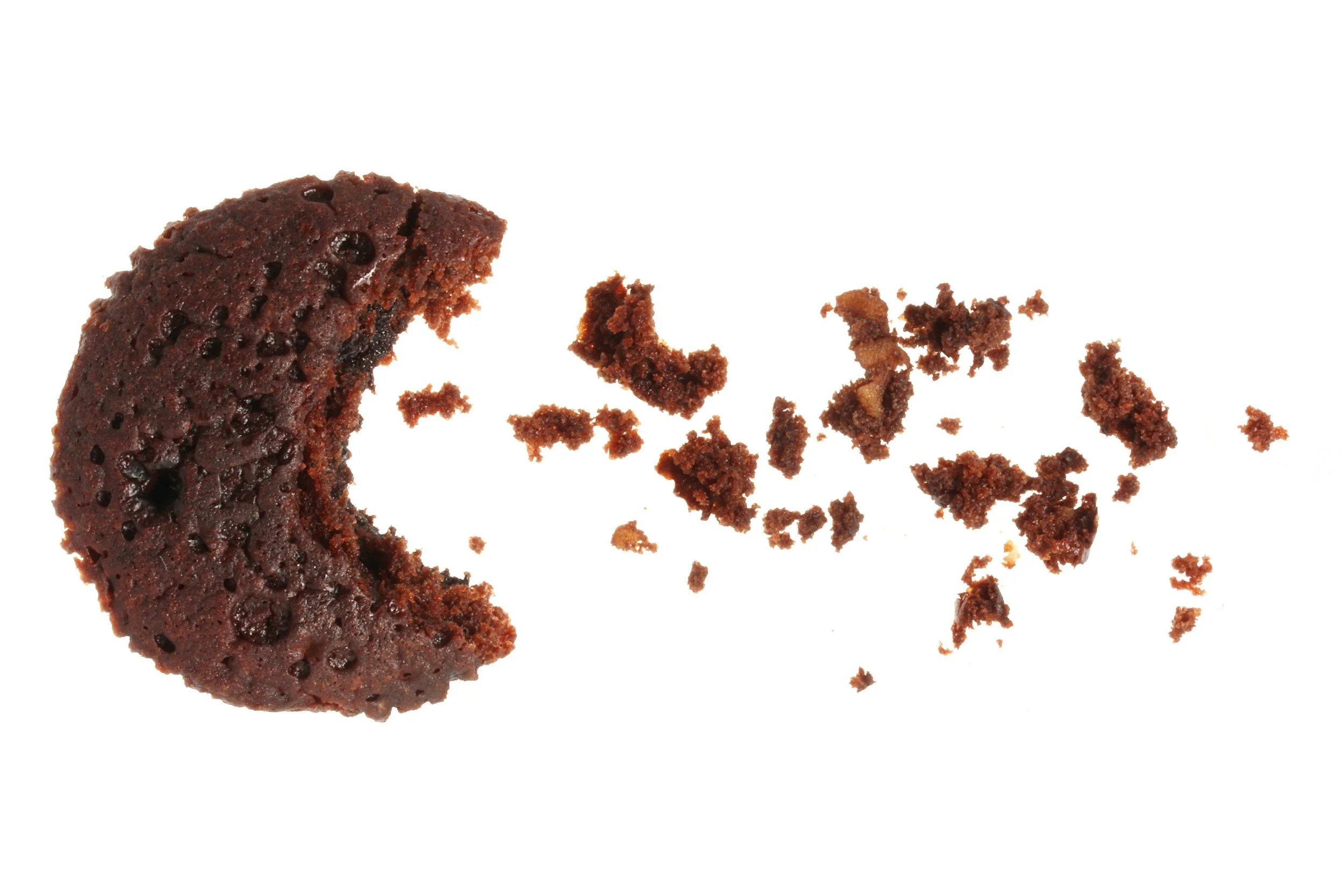 Chocolate cupcake crumbs for figure of speech reference
