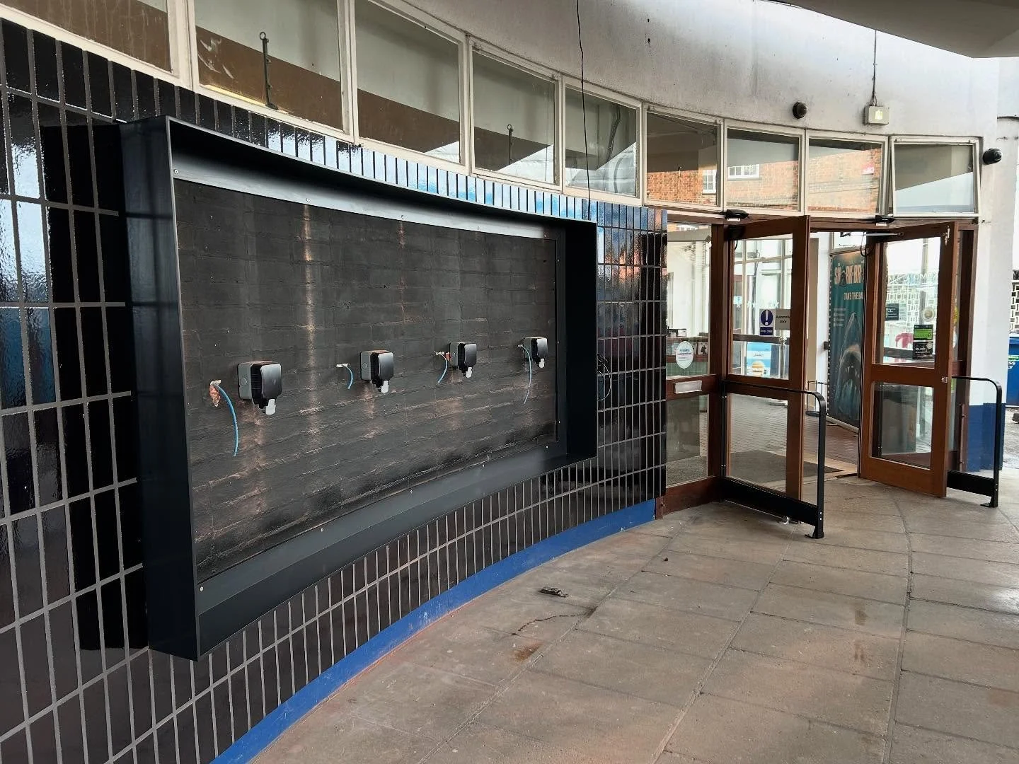 Huge screen surround installed at @yvonnearnaud today as well as the front door crush barriers. Thanks to @kpfinishersltd @joe.keep