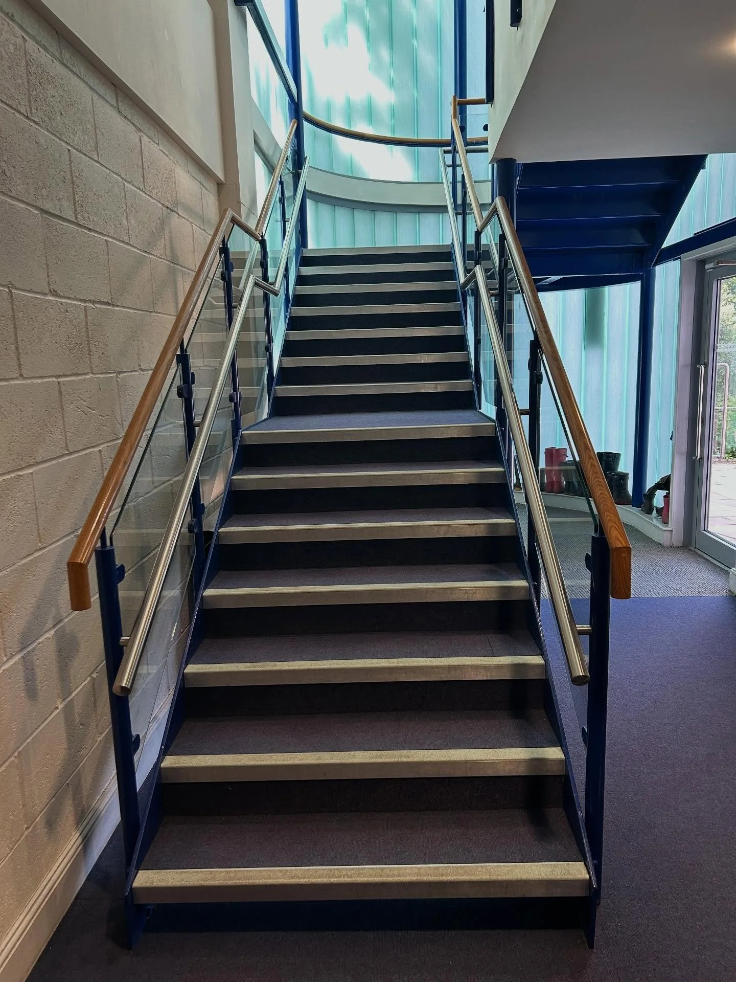 The second and final stainless handrail at a private school installed today.