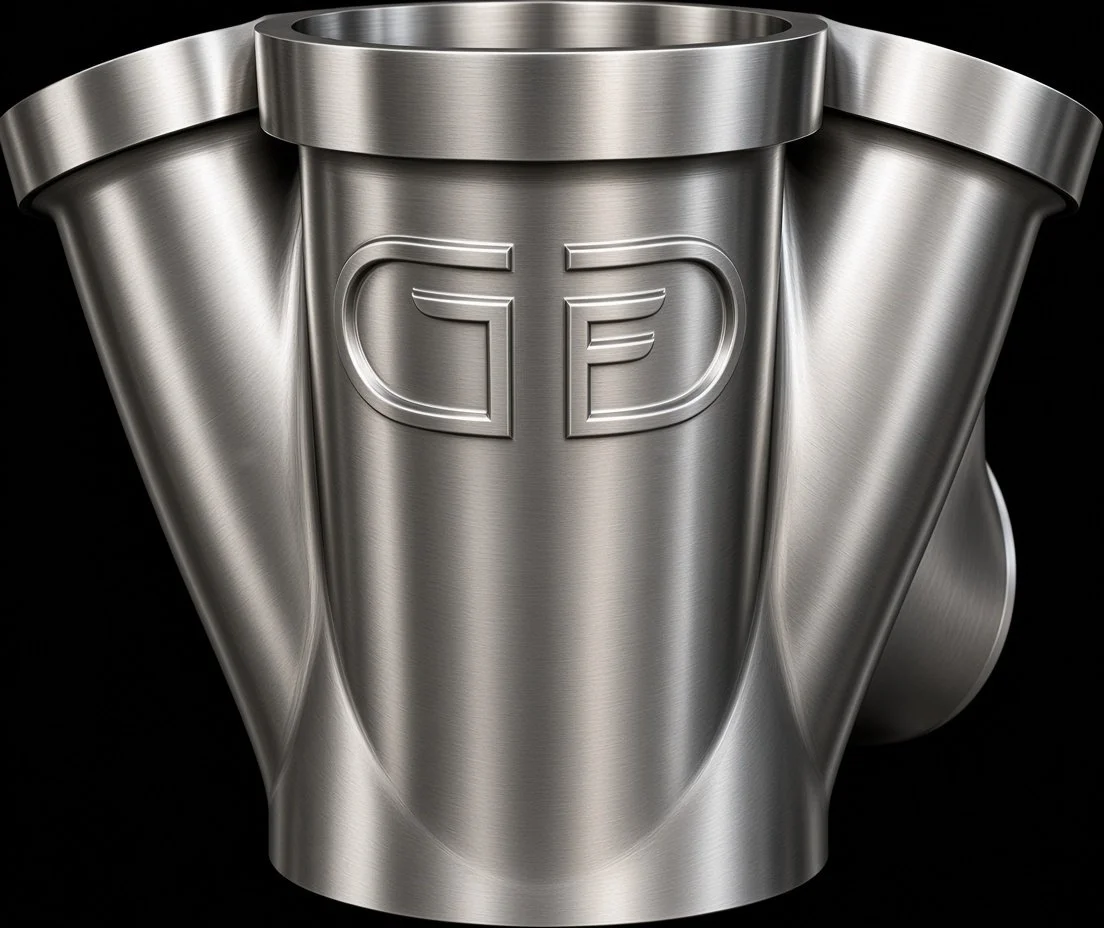billet stainless steel merge collector 4 into 1. 1.5" to 2" wastegate turbo exhaust manifold