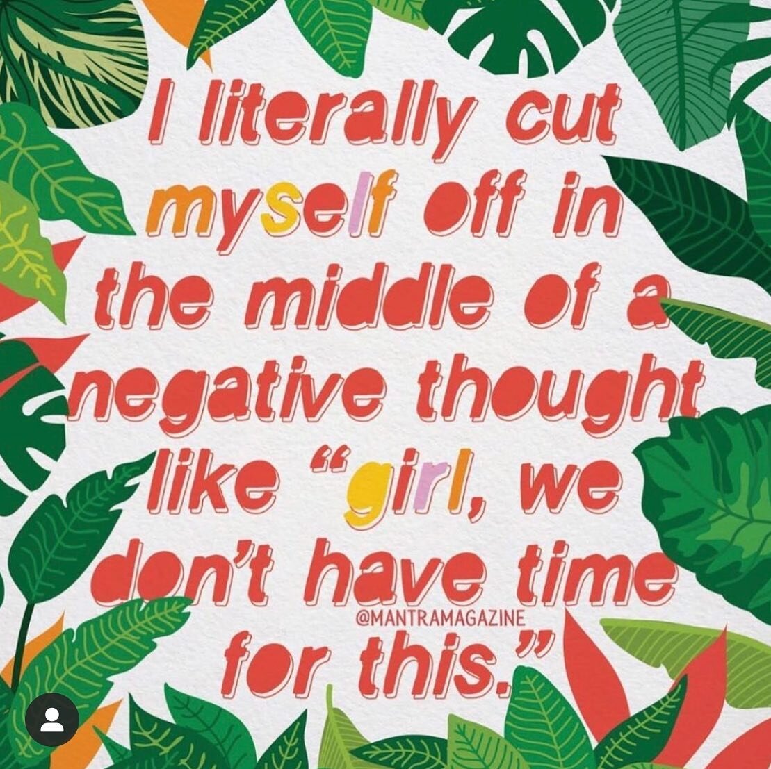 Let&rsquo;s control the next thought&hellip;and the next one&hellip;and the next one. Sometimes it&rsquo;s easy - just a slight nudge or redirect will do the trick. Other times it feels like we&rsquo;re in an all-out fight. But this work is worth it!