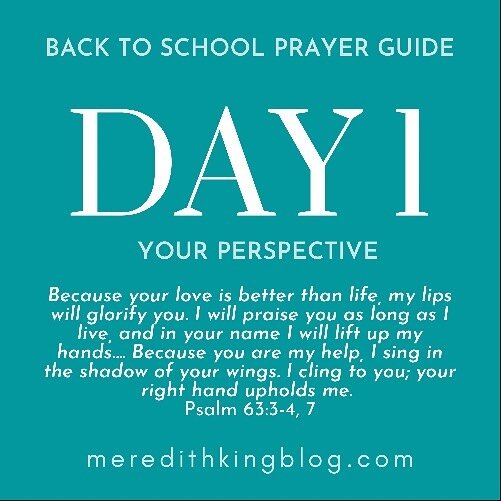 Alright friends, today is **DAY 3** for me in the Back To School Prayer Guide, which means I'm starting my day praying for our STUDENTS - specifically for their learning. When anxiety or uncertainty is high, learning is difficult. BUT, God made our b
