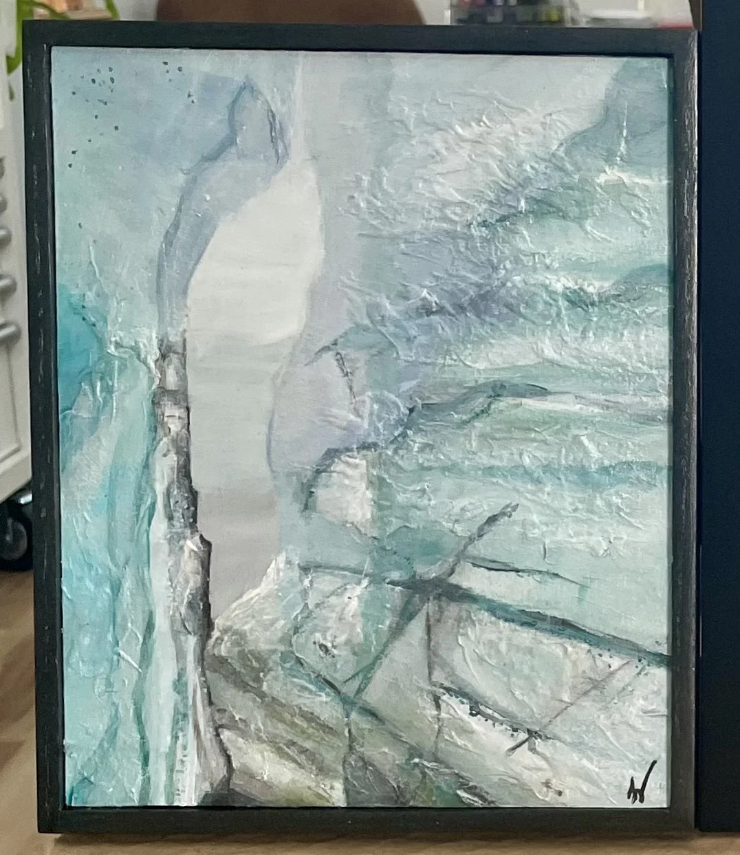 ICELANDIC ICE CAVE - Mixed Media